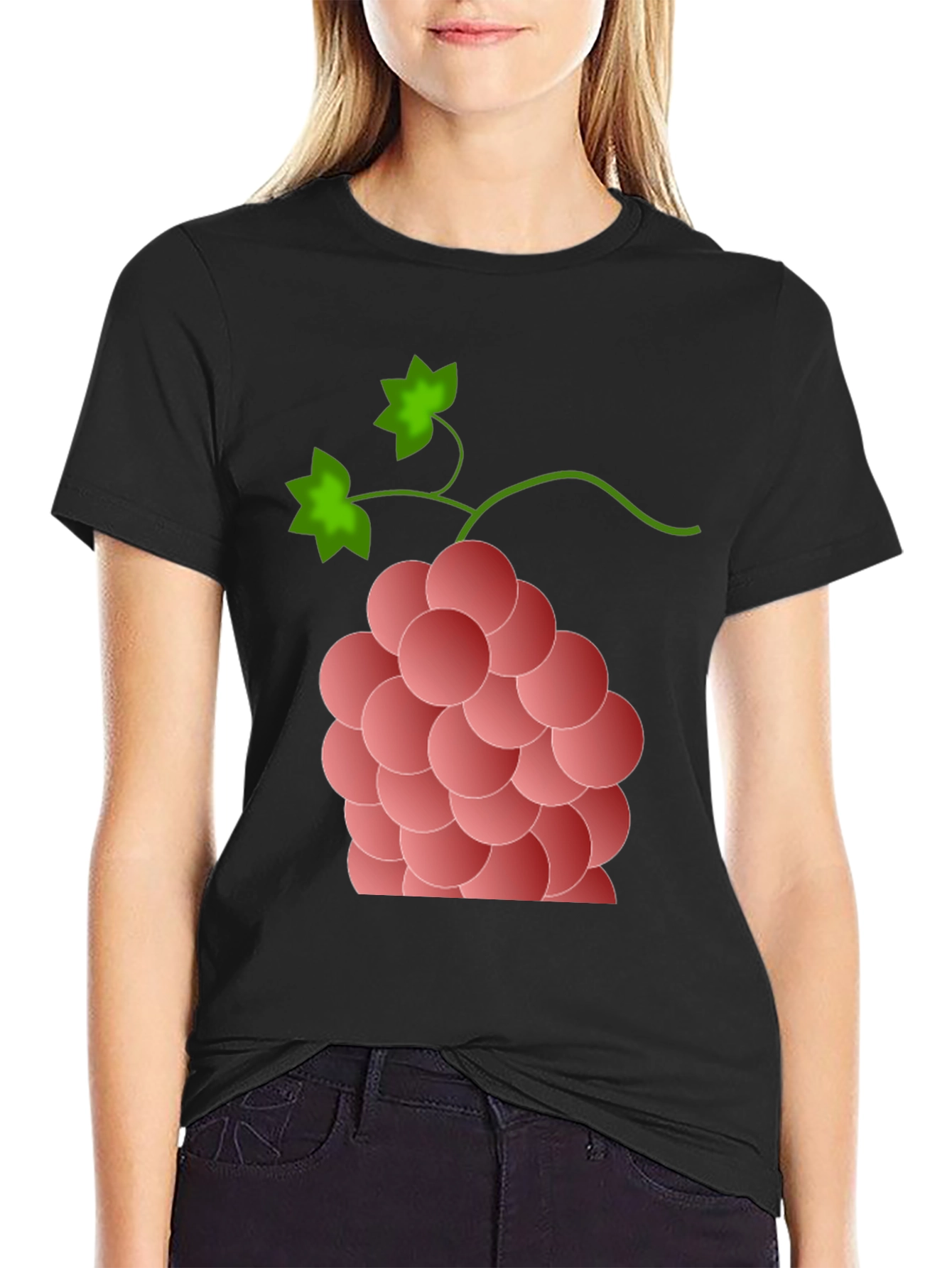 Grapes Graphic Tee - Stylish Fruit Design
