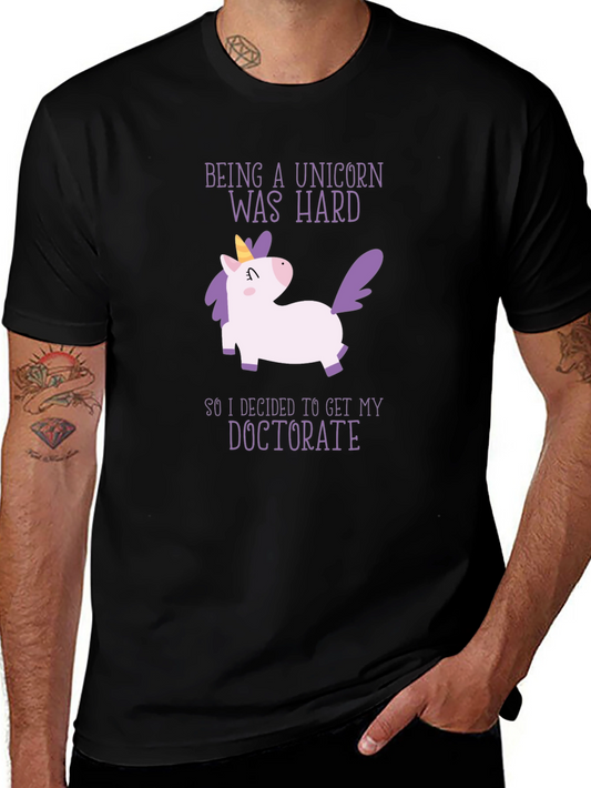 Unicorn Doctorate T-Shirt - Funny Graduation Tee