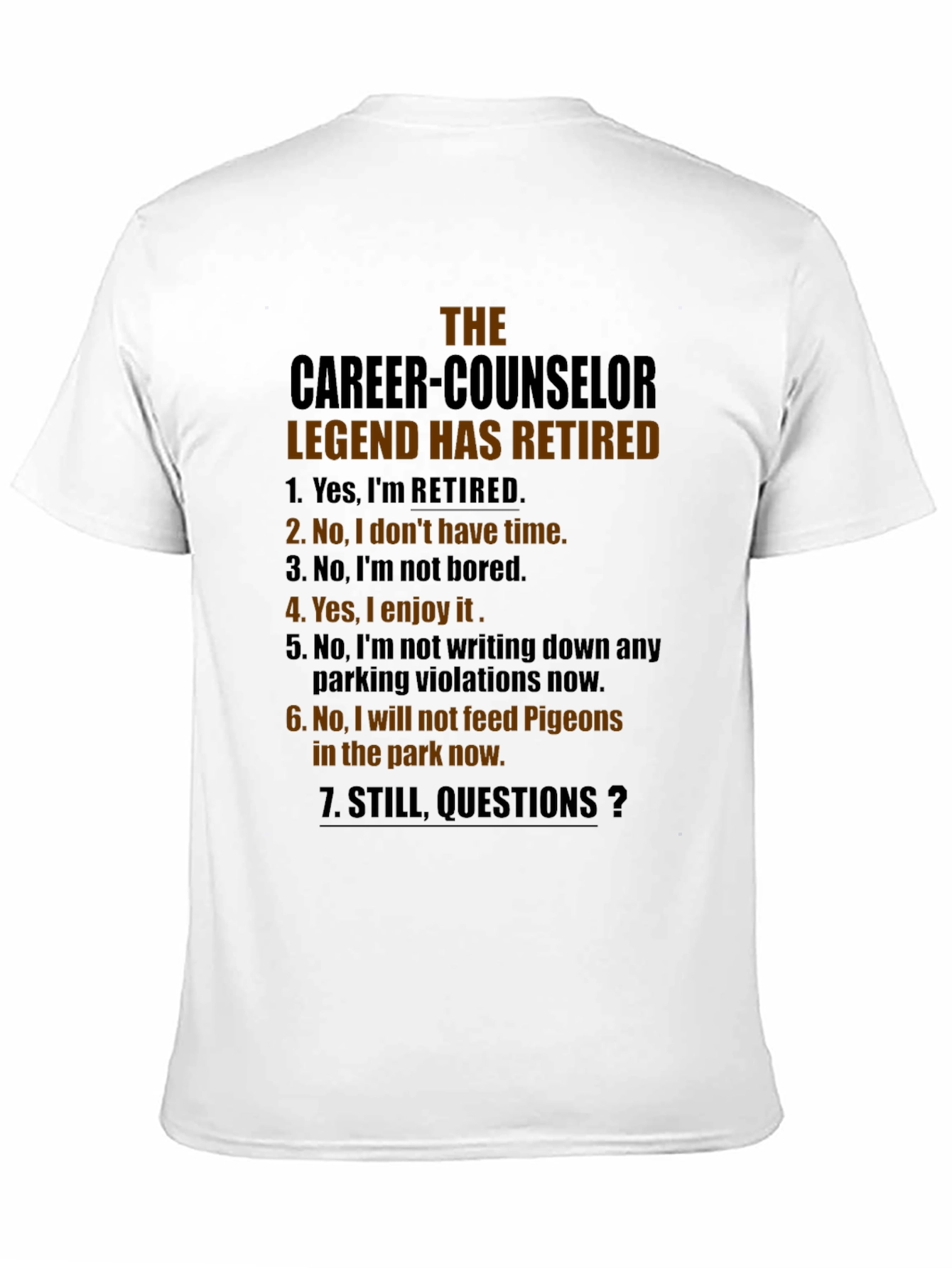 Career Counselor Retirement T-Shirt - Legend Has Retired