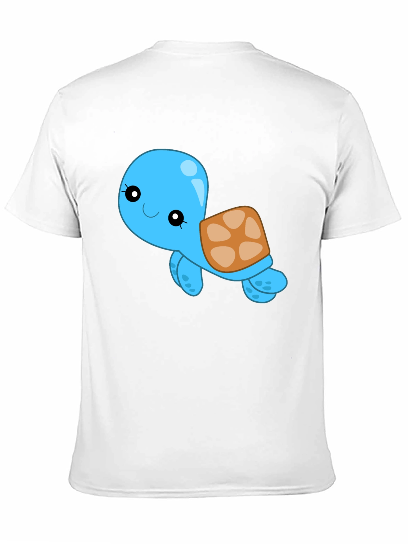 Cute Turtle Graphic Black T-Shirt