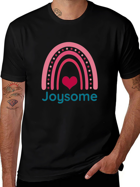 Joysome Heart Rainbow Graphic T-Shirt