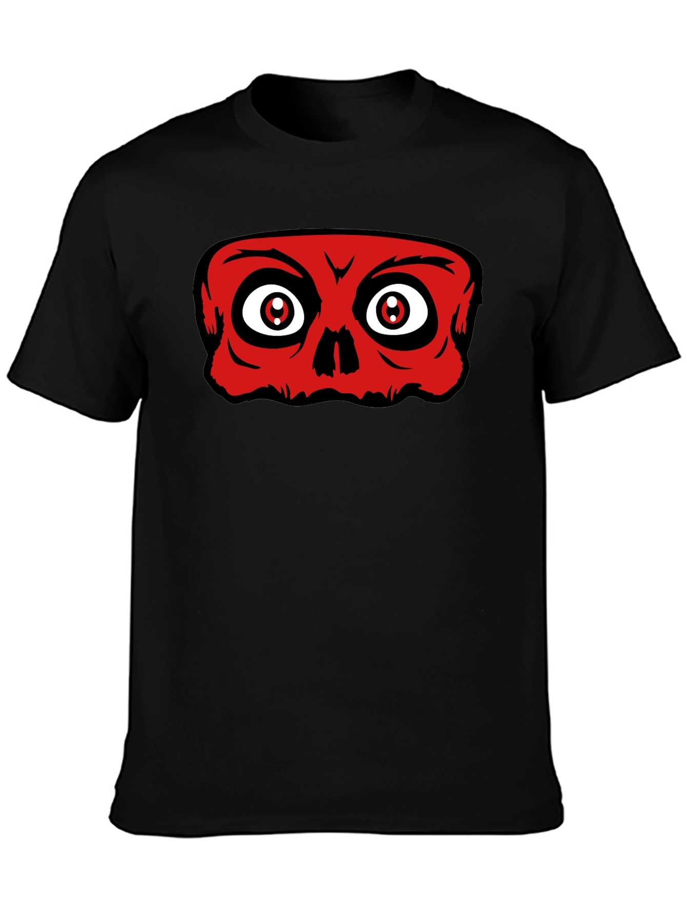 Red Skull Graphic Black T-Shirt
