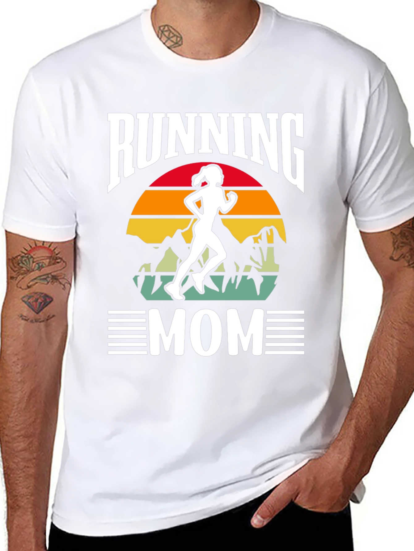 Running Mom Graphic Tee - Womens Fitness Shirt