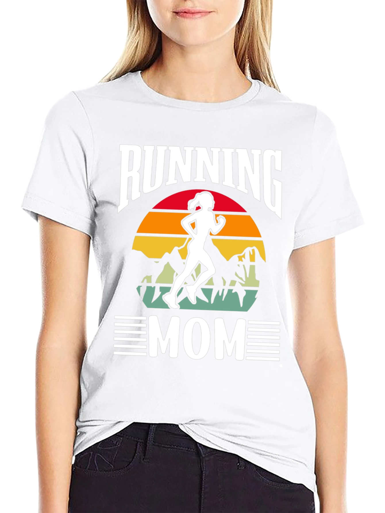 Running Mom Graphic Tee - Womens Fitness Shirt