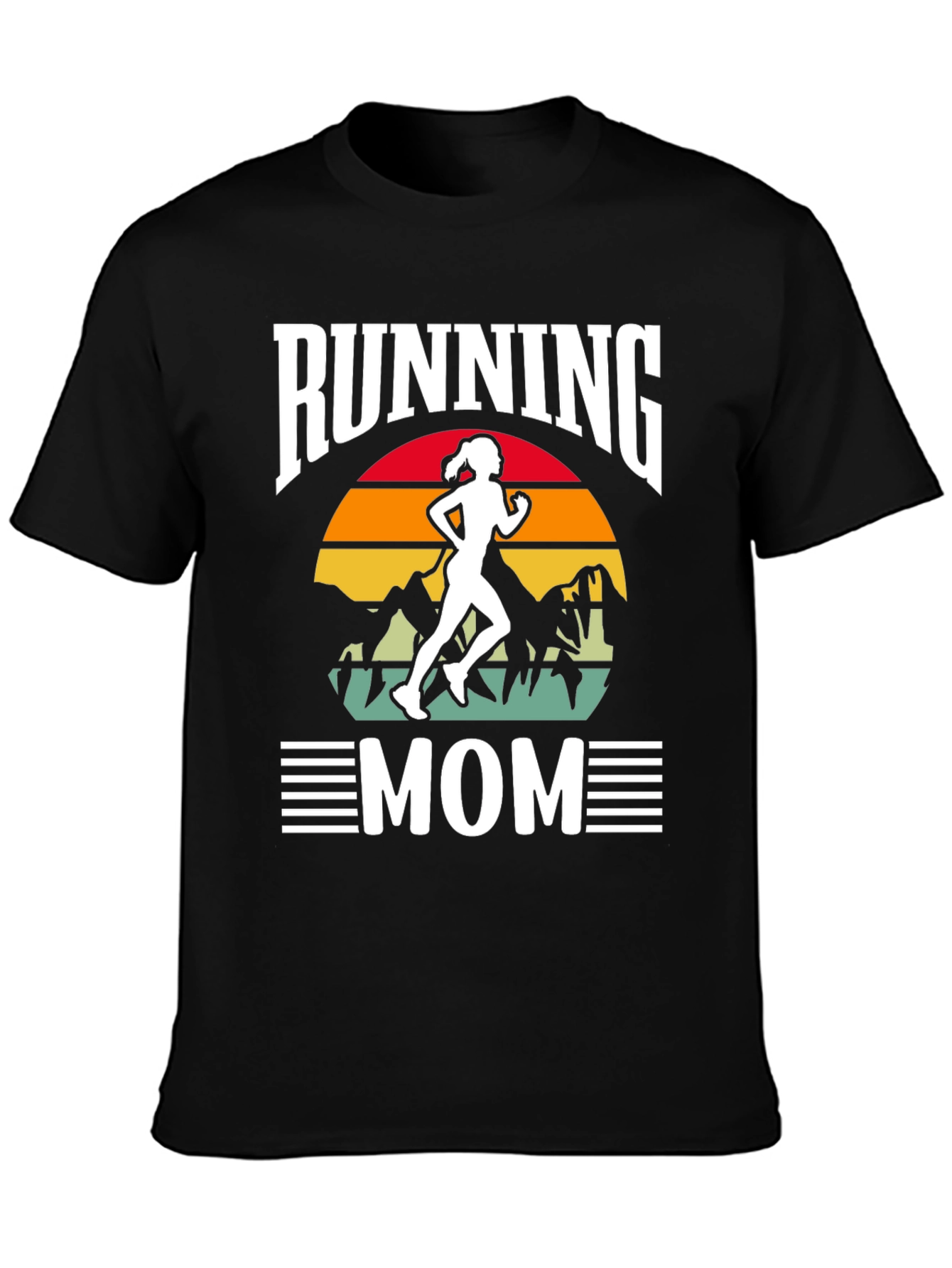 Running Mom Graphic Tee - Womens Fitness Shirt