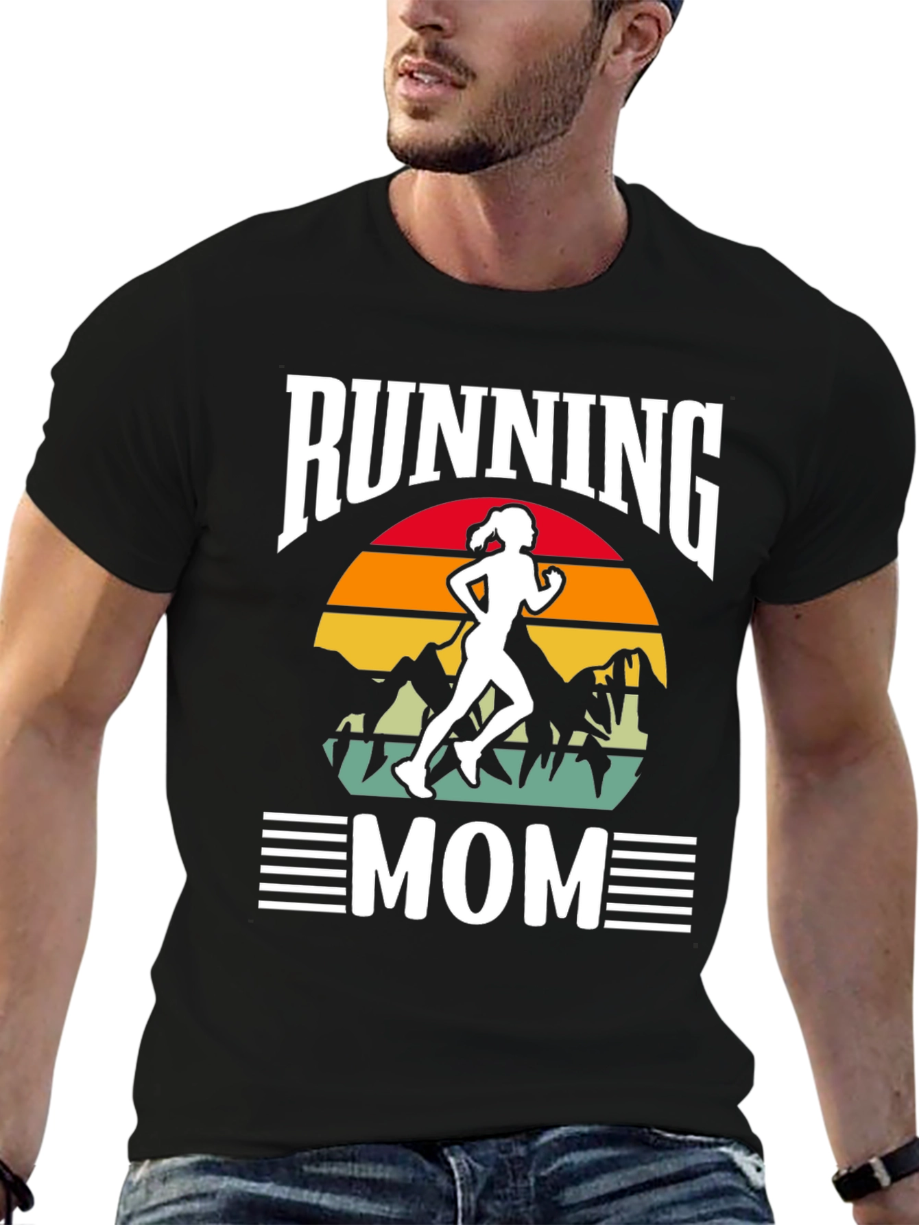 Running Mom Graphic Tee - Womens Fitness Shirt