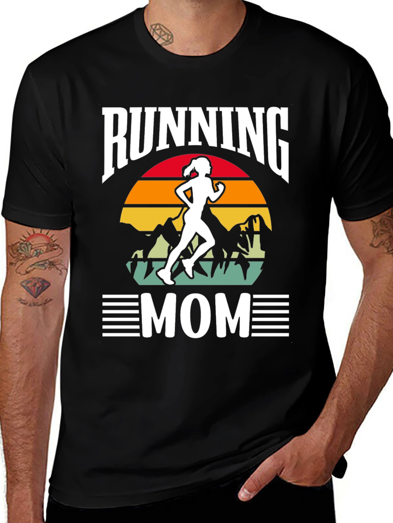 Running Mom Graphic Tee - Womens Fitness Shirt