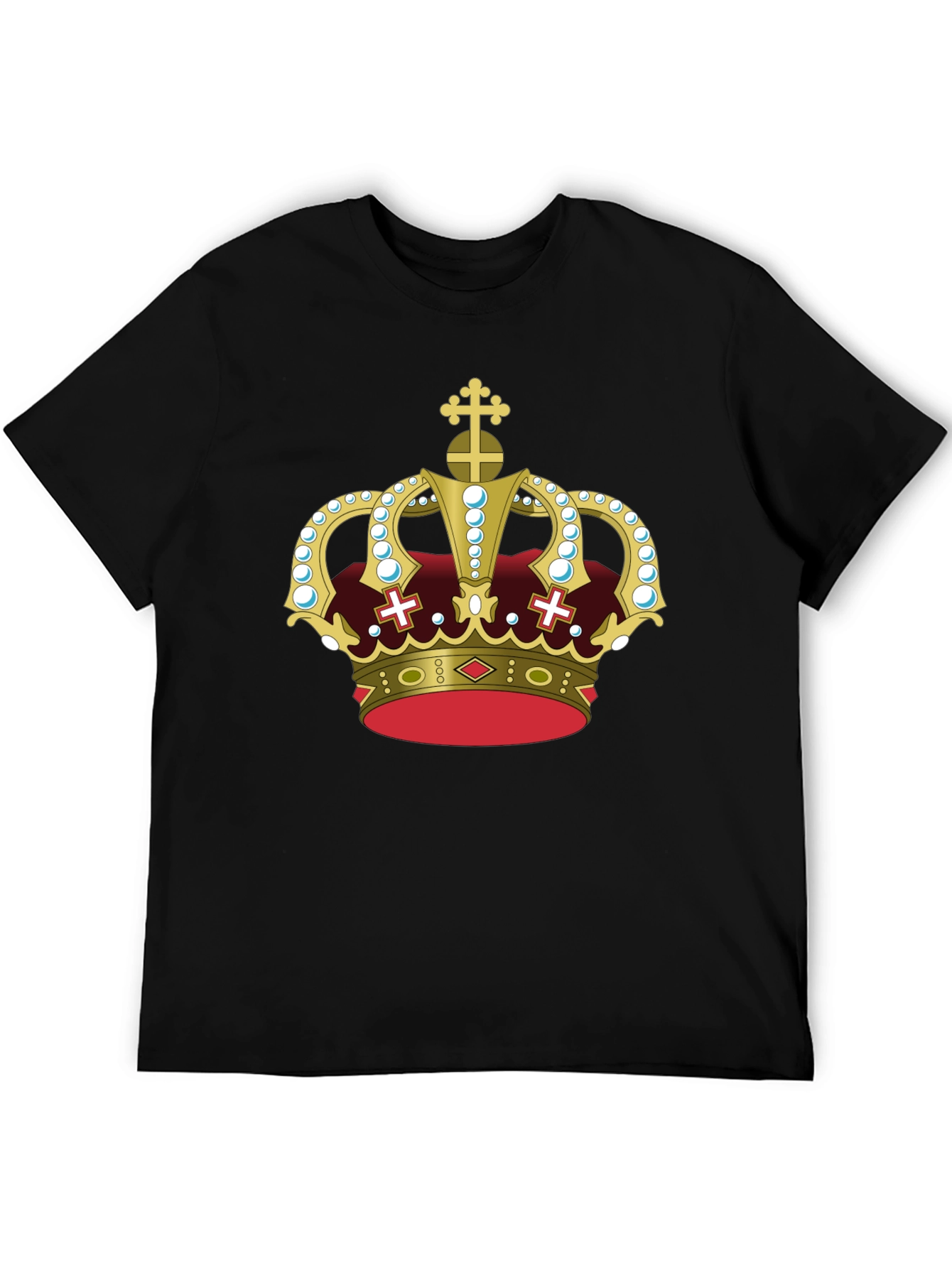 Royal Crown Graphic Tee - Black