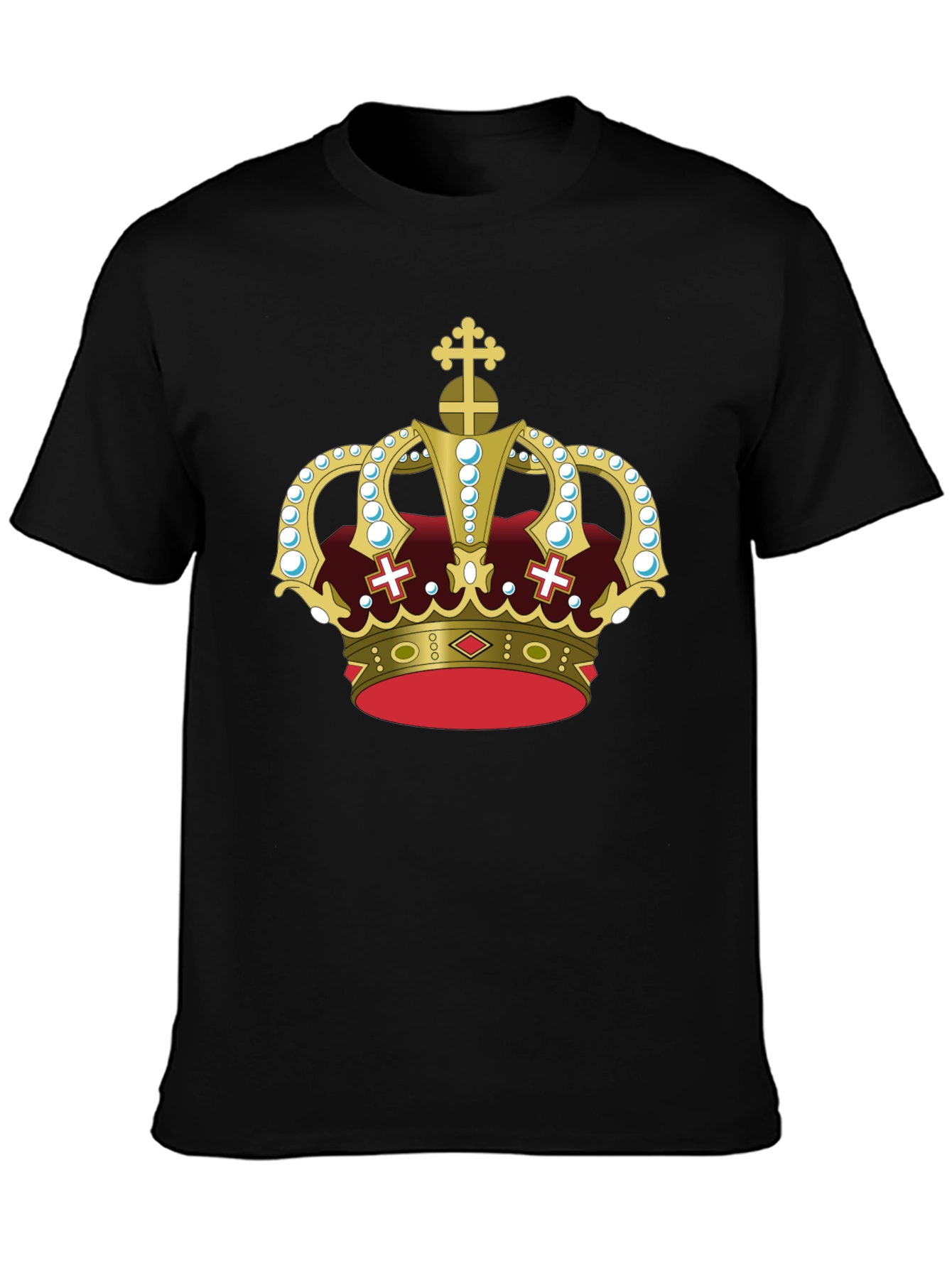 Royal Crown Graphic Tee - Black