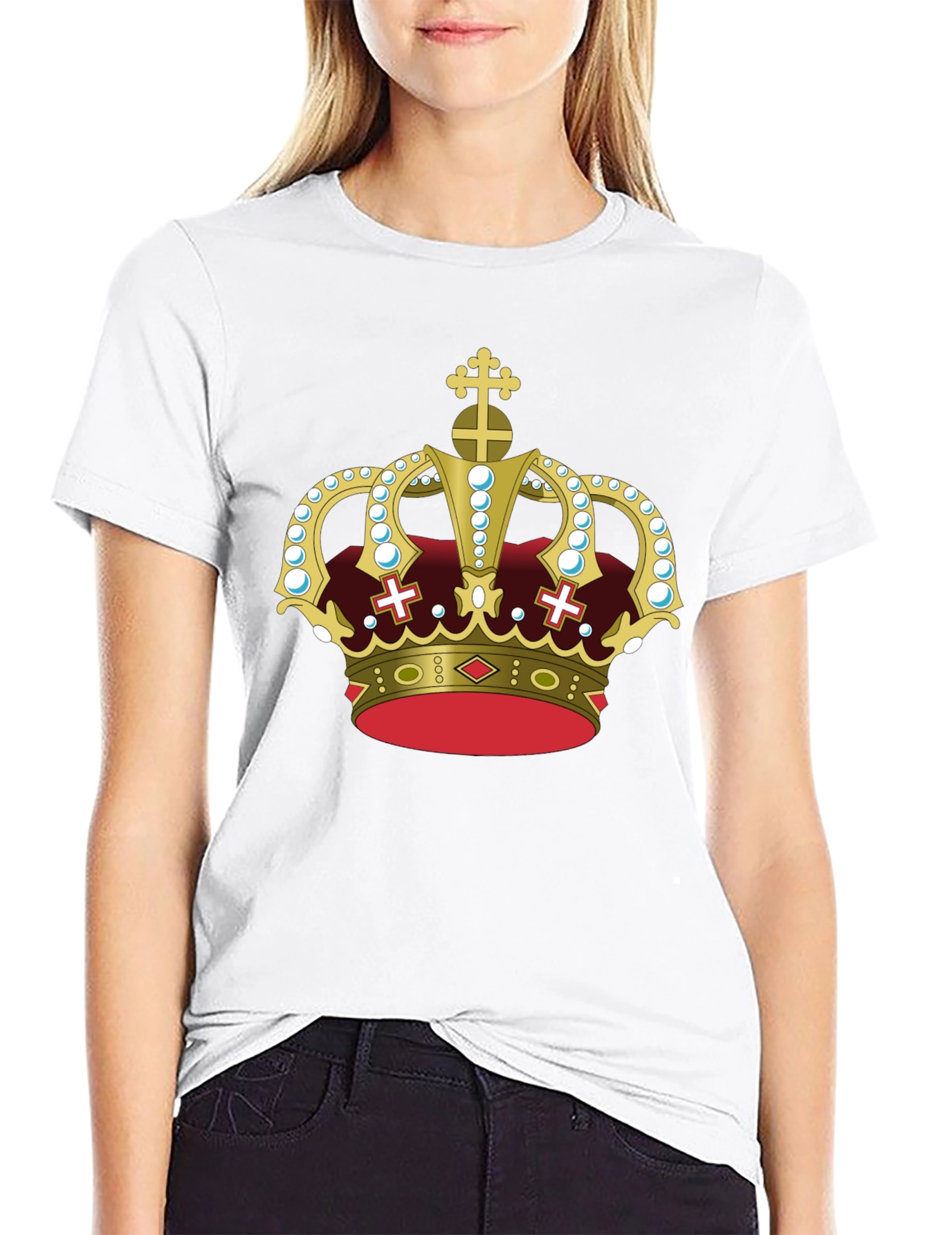 Royal Crown Graphic Tee - Black