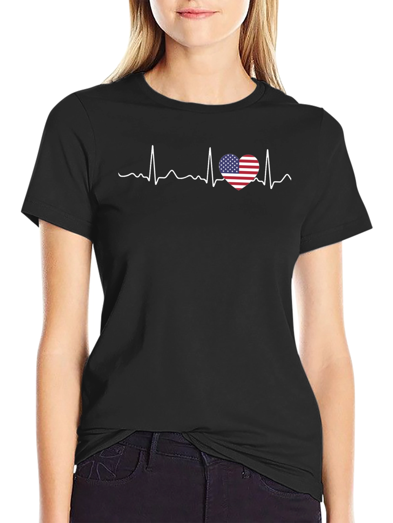 American Heartbeat Graphic T-Shirt