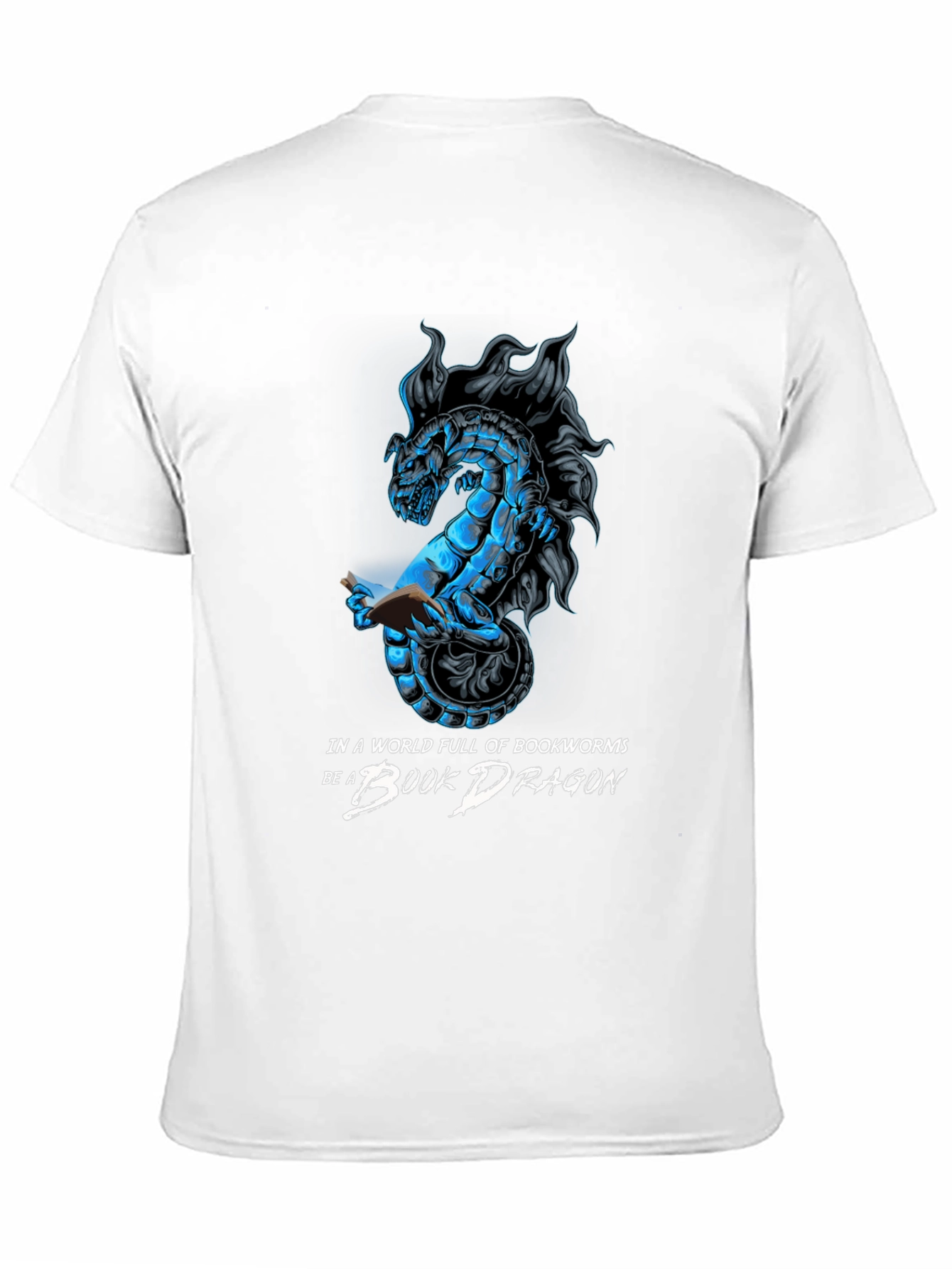 Book Dragon T-Shirt - Literary Fantasy Tee