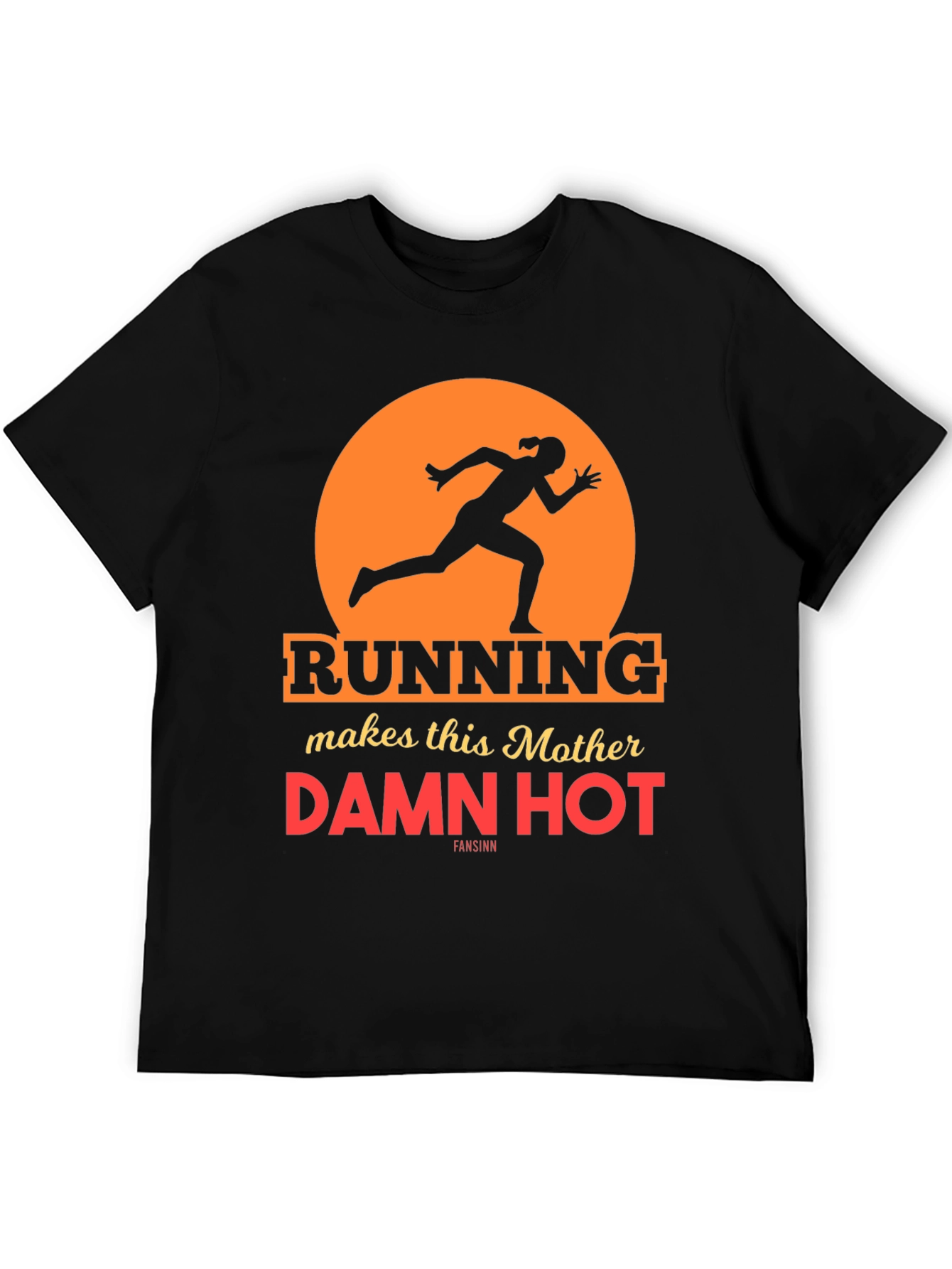 Running Mother Graphic Tee - Black
