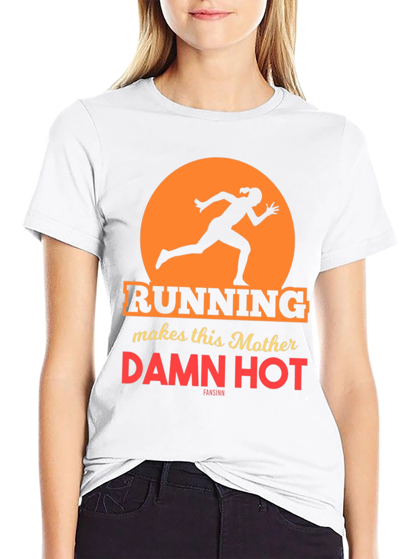 Running Mother Graphic Tee - Black