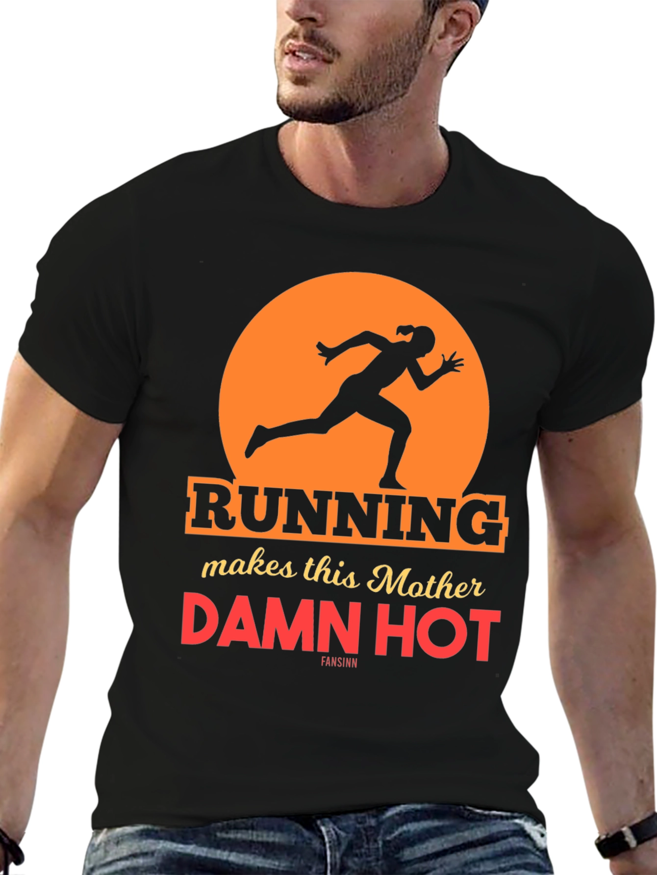 Running Mother Graphic Tee - Black
