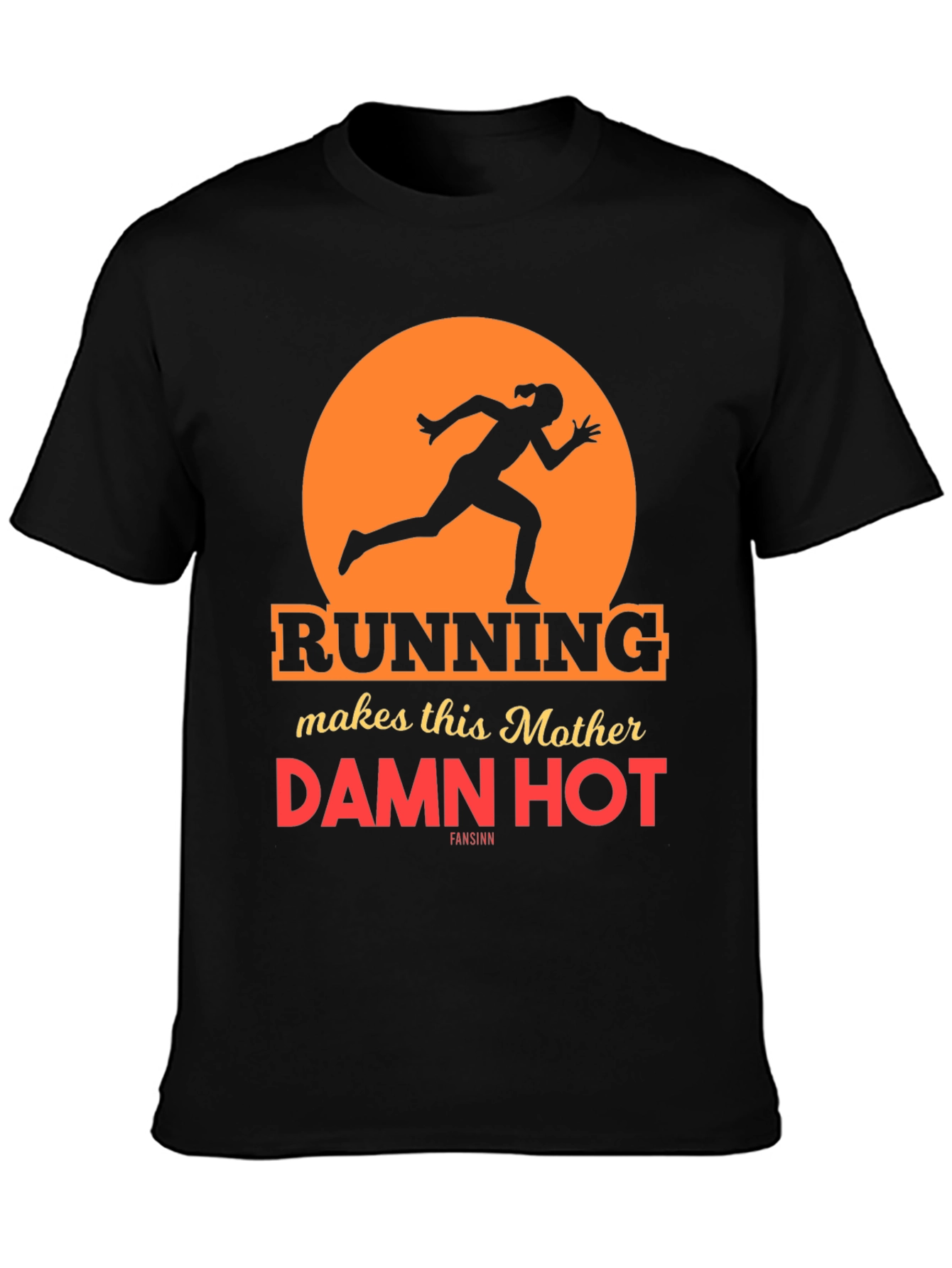 Running Mother Graphic Tee - Black