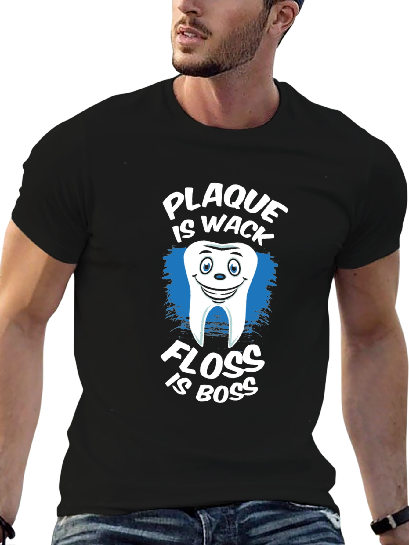 Plaque is Wack Floss is Boss Funny Dental T-Shirt