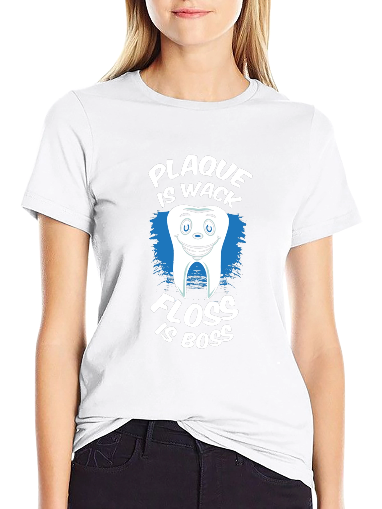 Plaque is Wack Floss is Boss Funny Dental T-Shirt