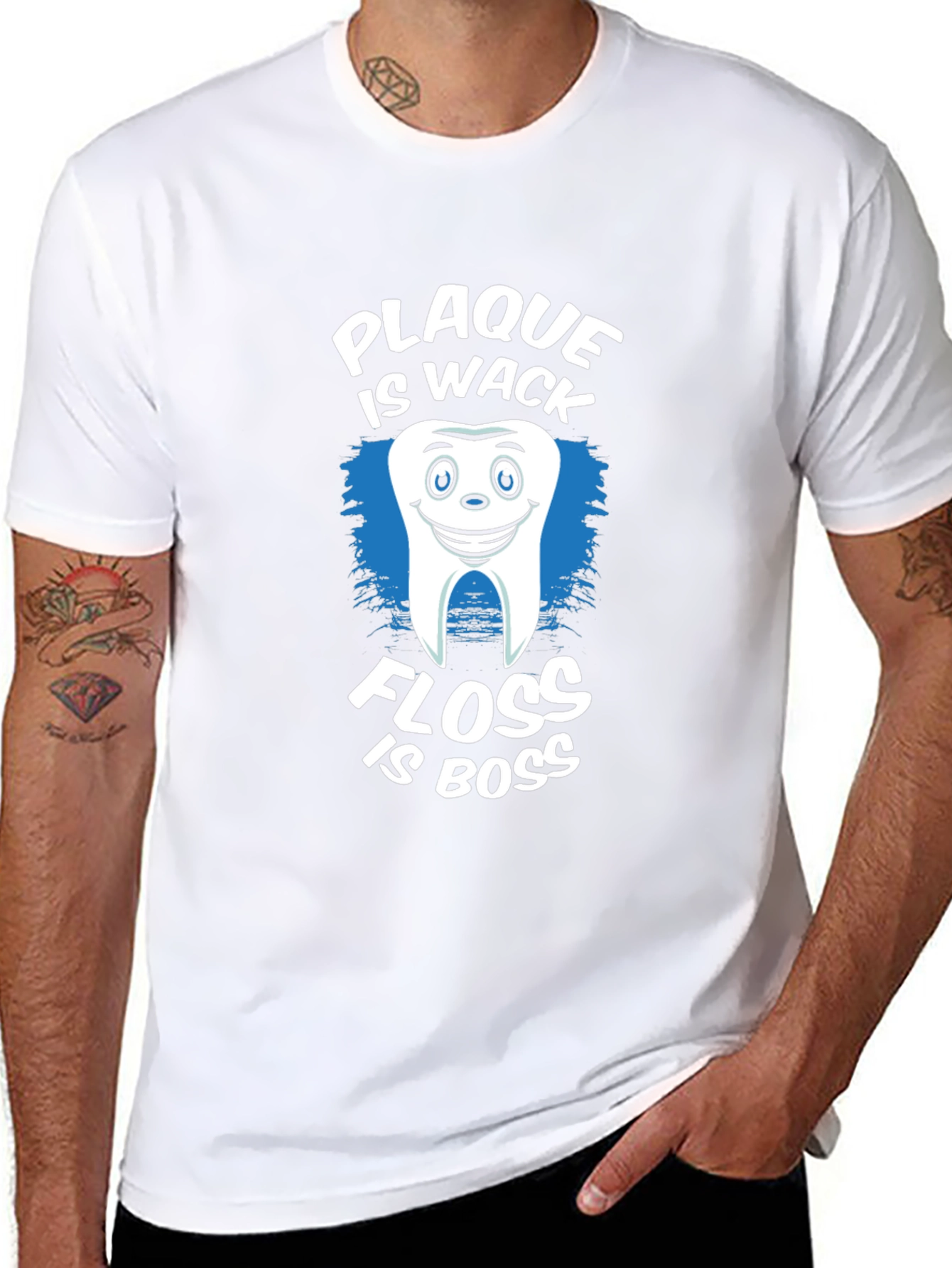 Plaque is Wack Floss is Boss Funny Dental T-Shirt