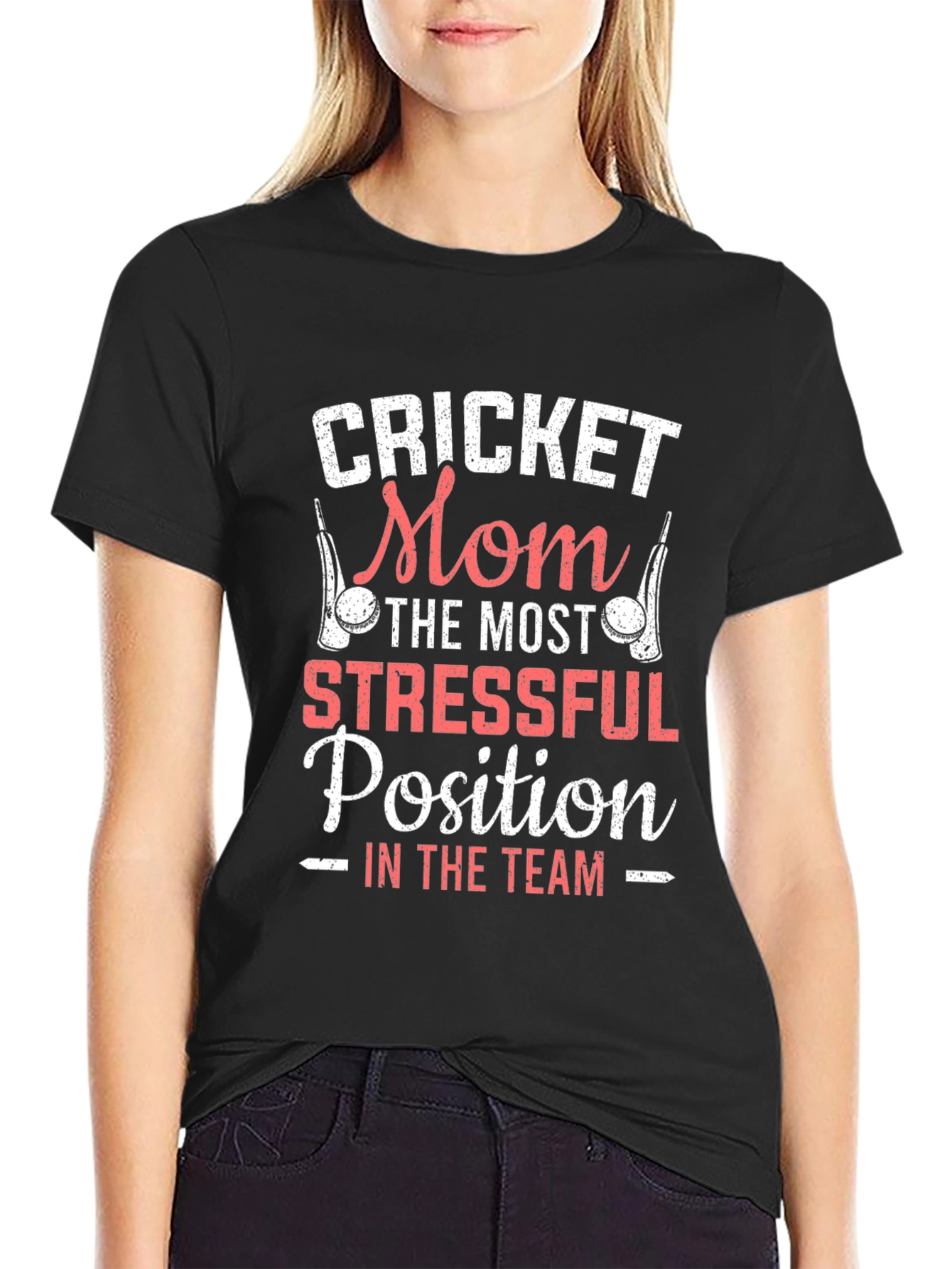 Cricket Mom Graphic T-Shirt