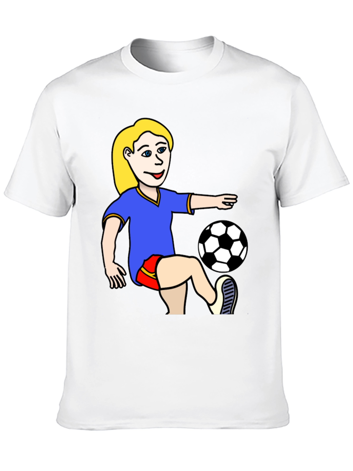 Soccer Girl Graphic T-Shirt - Unisex Jersey Tee