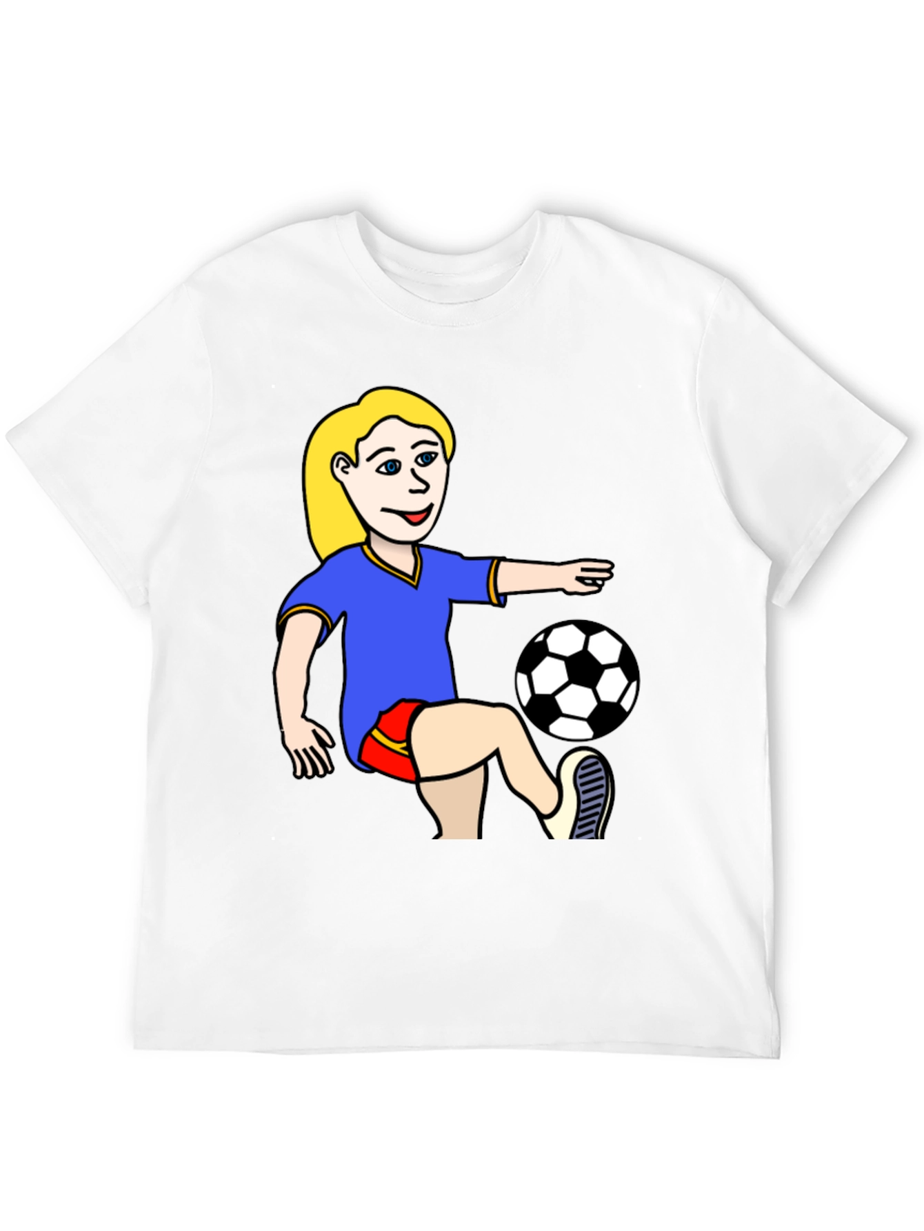 Soccer Girl Graphic T-Shirt - Unisex Jersey Tee