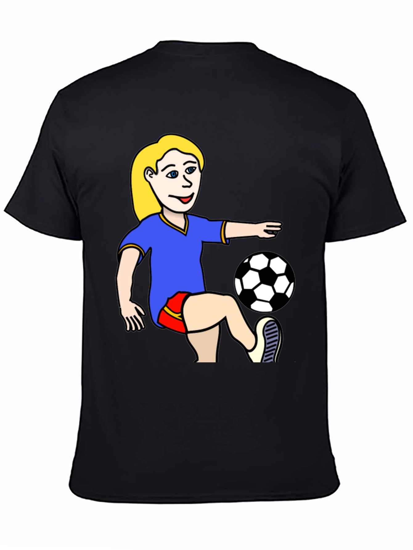 Soccer Girl Graphic T-Shirt - Unisex Jersey Tee