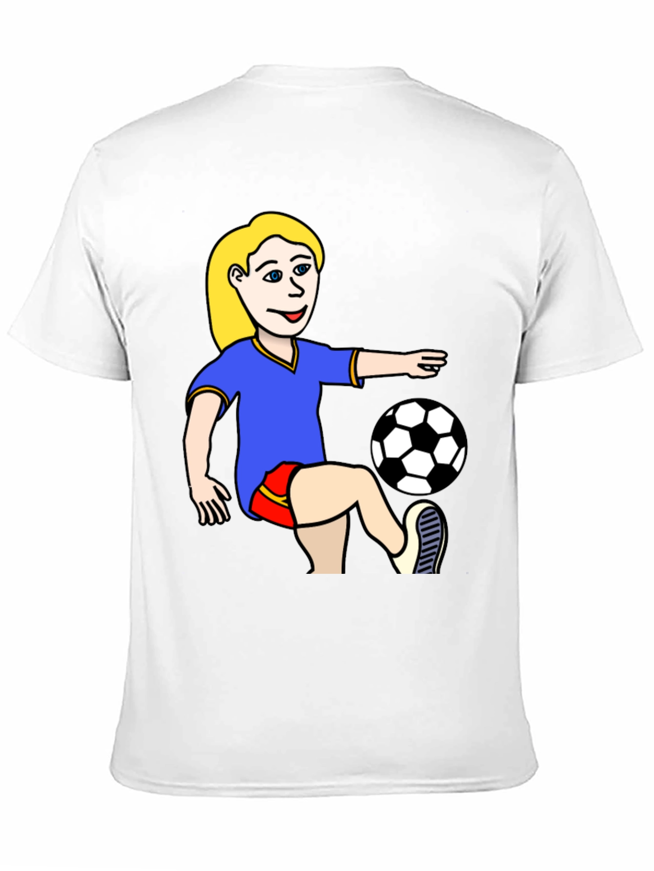 Soccer Girl Graphic T-Shirt - Unisex Jersey Tee