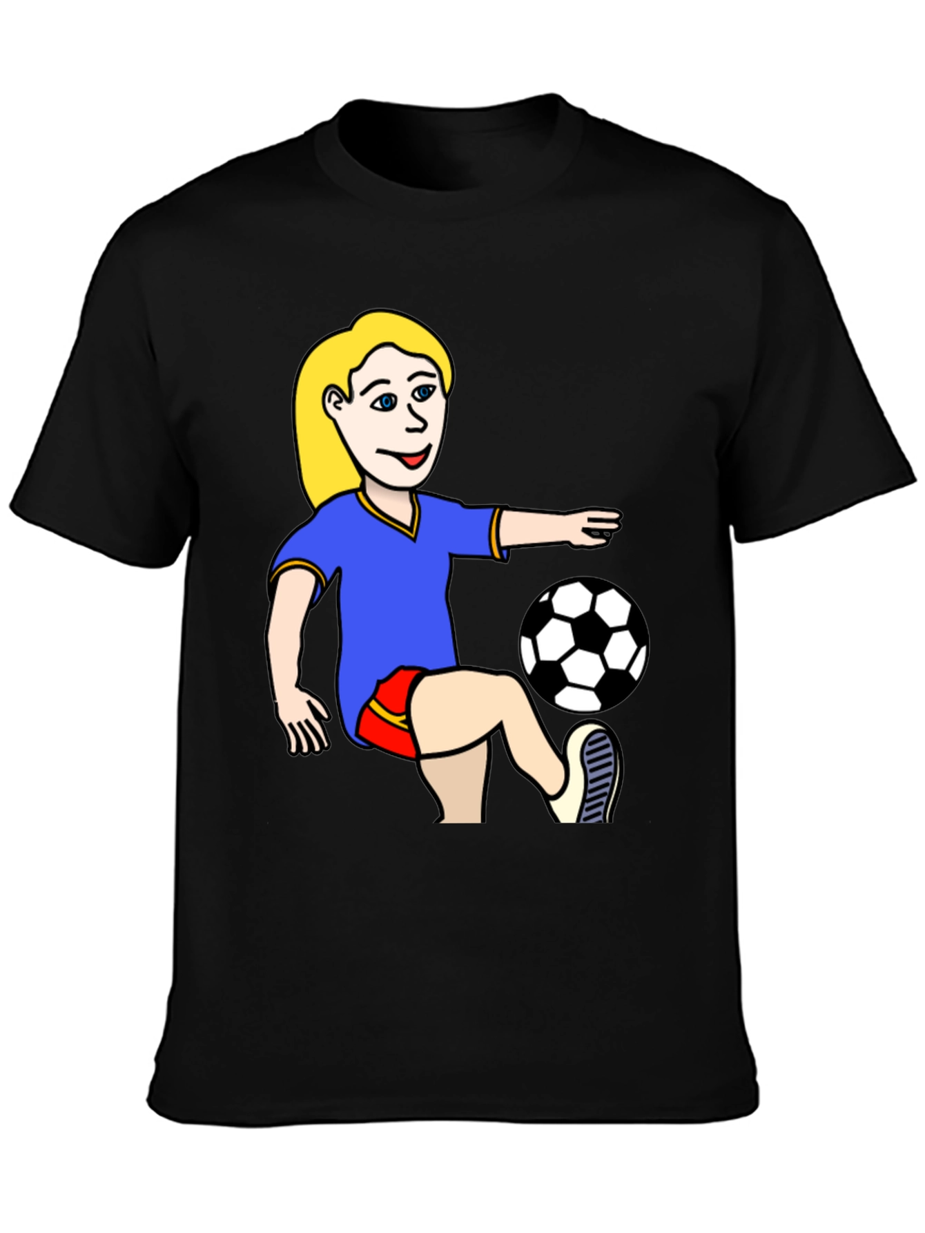 Soccer Girl Graphic T-Shirt - Unisex Jersey Tee