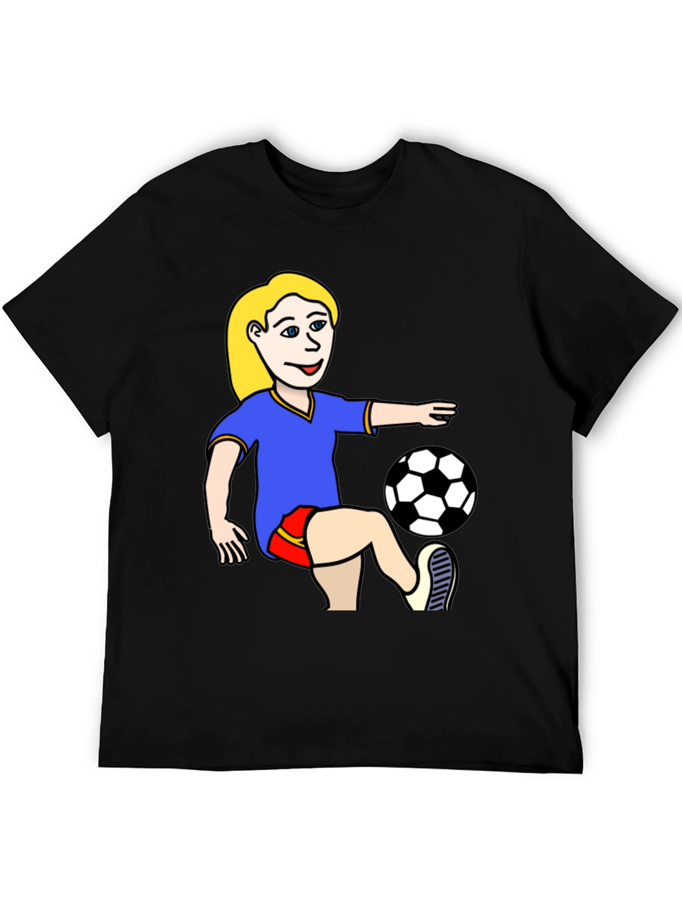 Soccer Girl Graphic T-Shirt - Unisex Jersey Tee