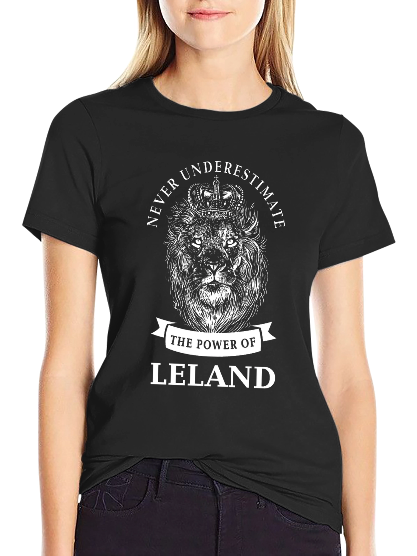 Never Underestimate Leland Lion Graphic T-Shirt