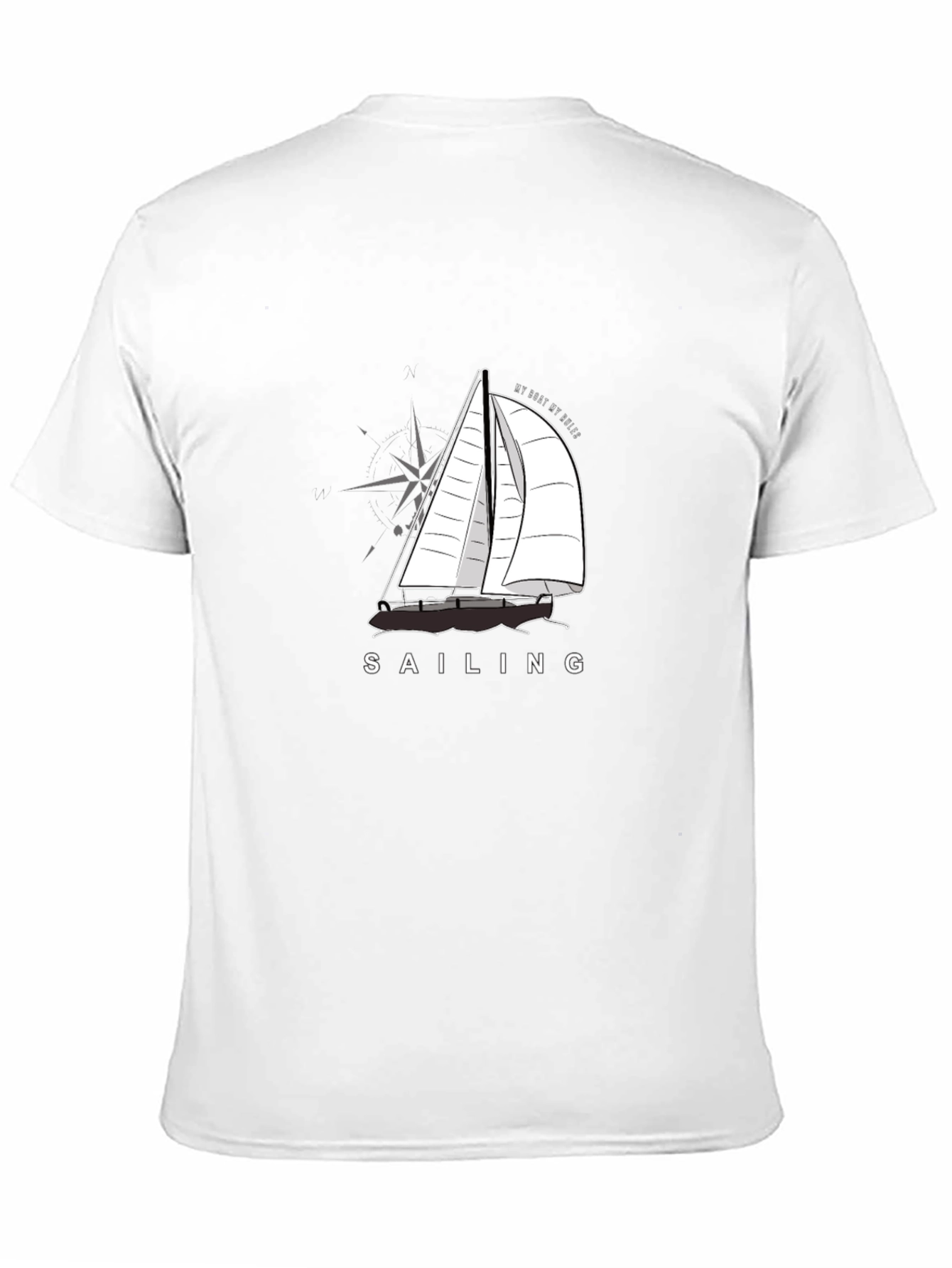 Sailing T-Shirt - My Boat My Rules Graphic Tee