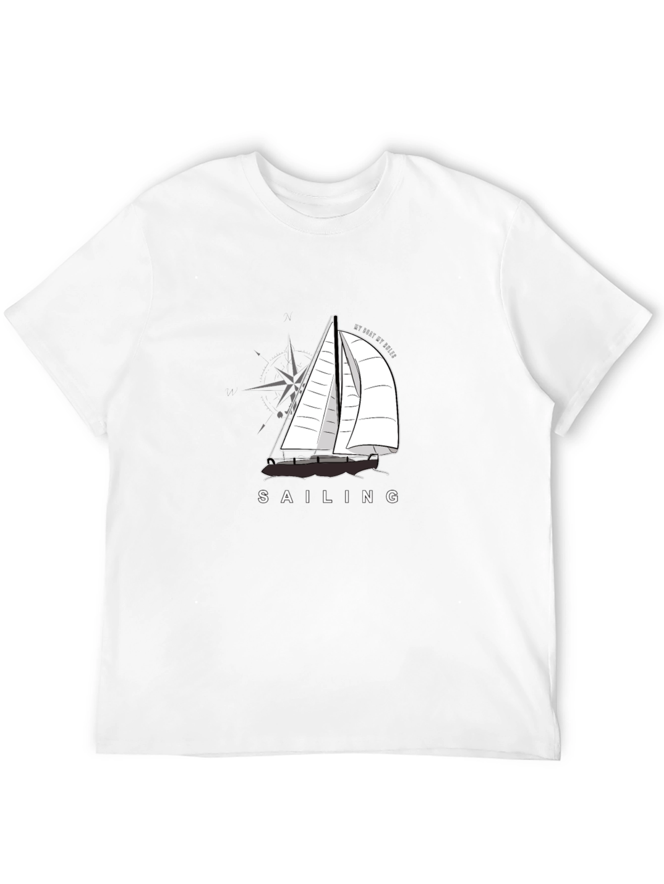 Sailing T-Shirt - My Boat My Rules Graphic Tee