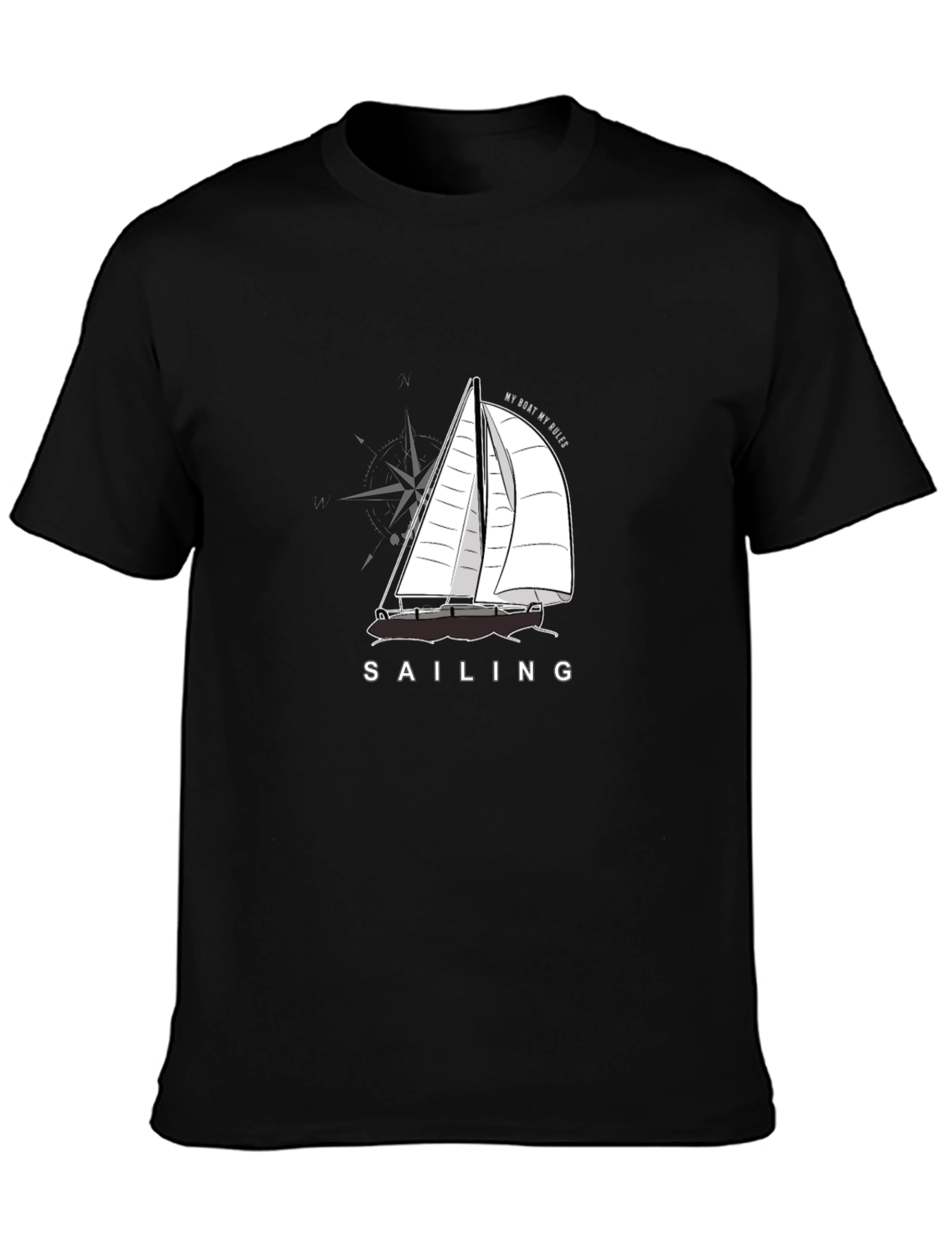 Sailing T-Shirt - My Boat My Rules Graphic Tee