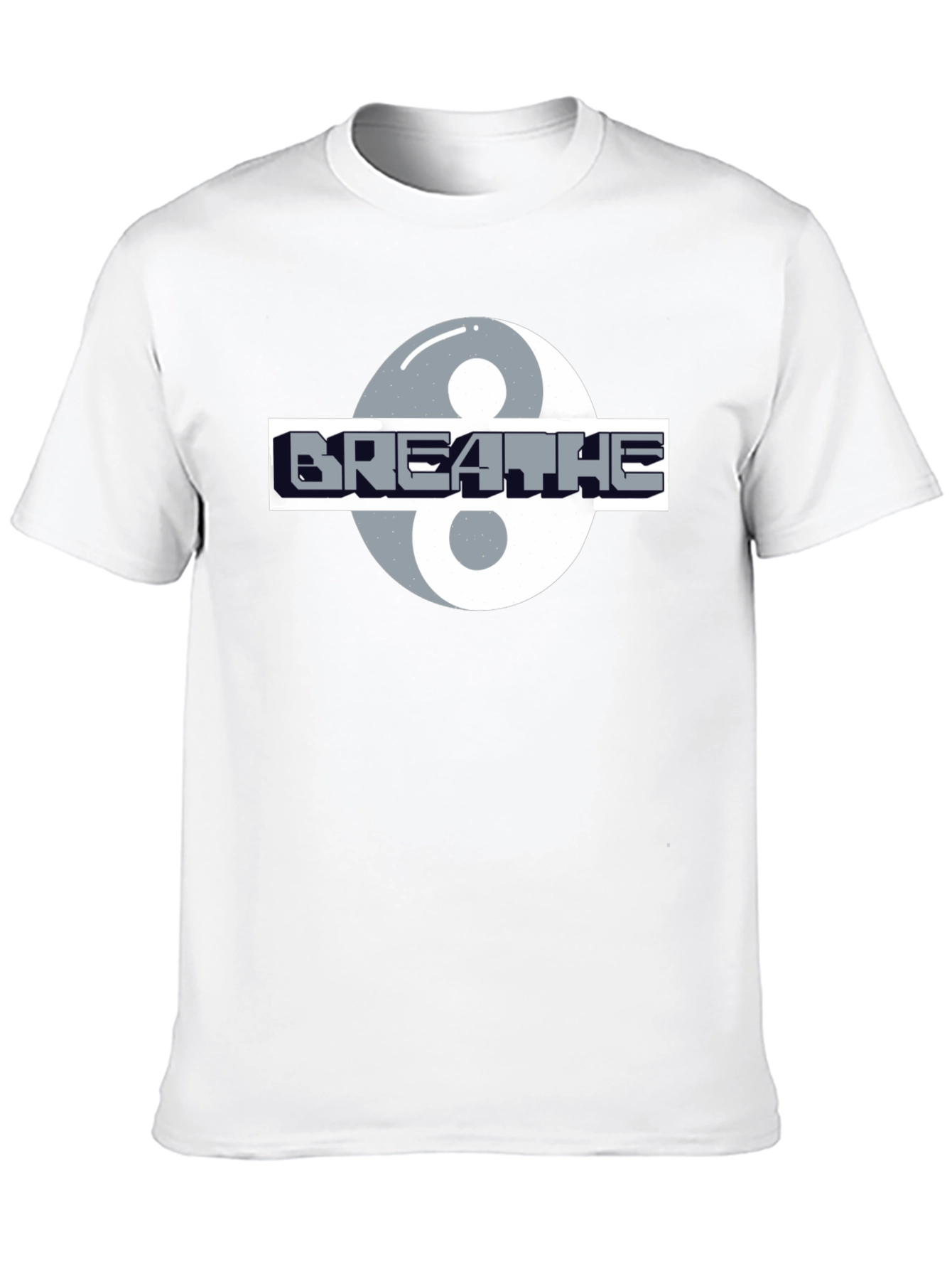 Breathe Yin Yang Graphic Tee - Stylish Comfort