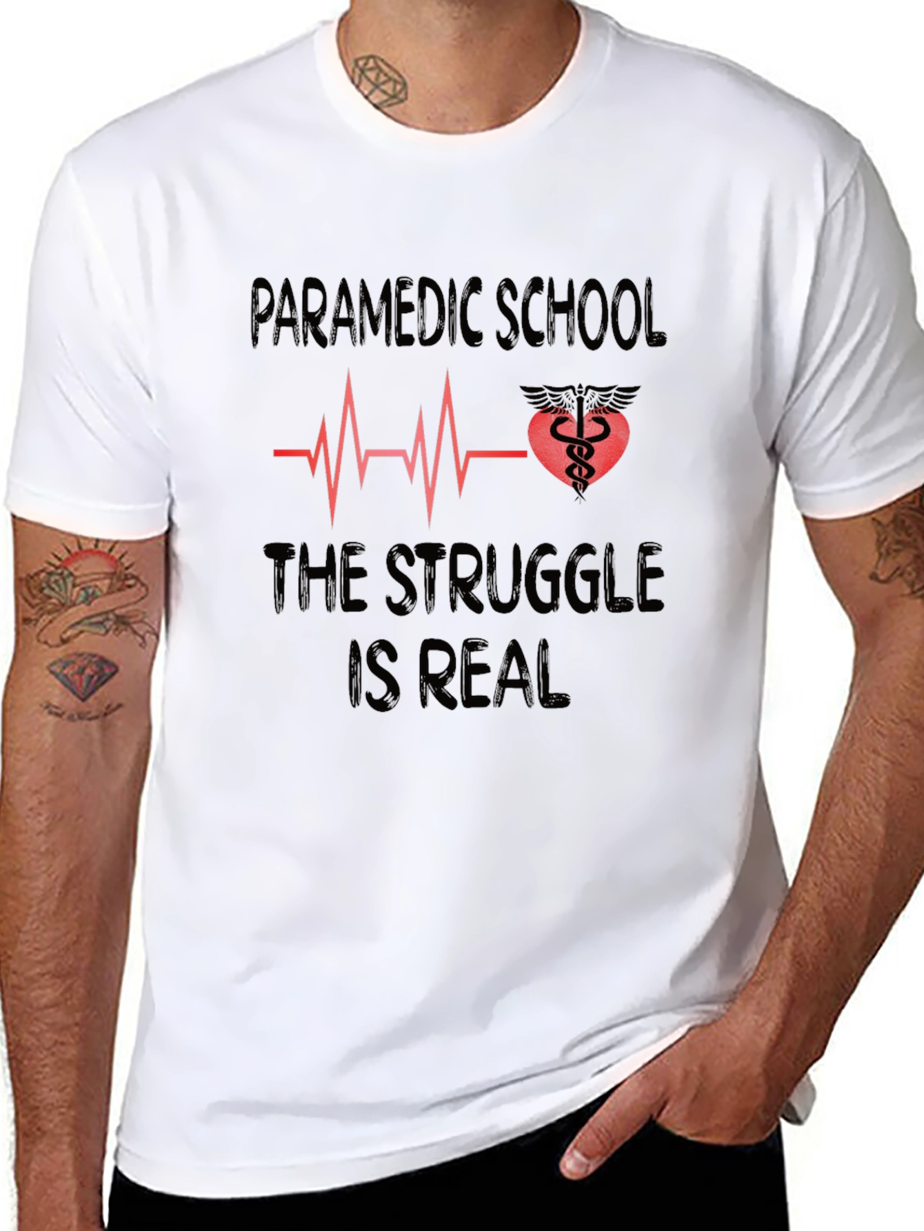 Paramedic School T-Shirt: The Struggle Is Real