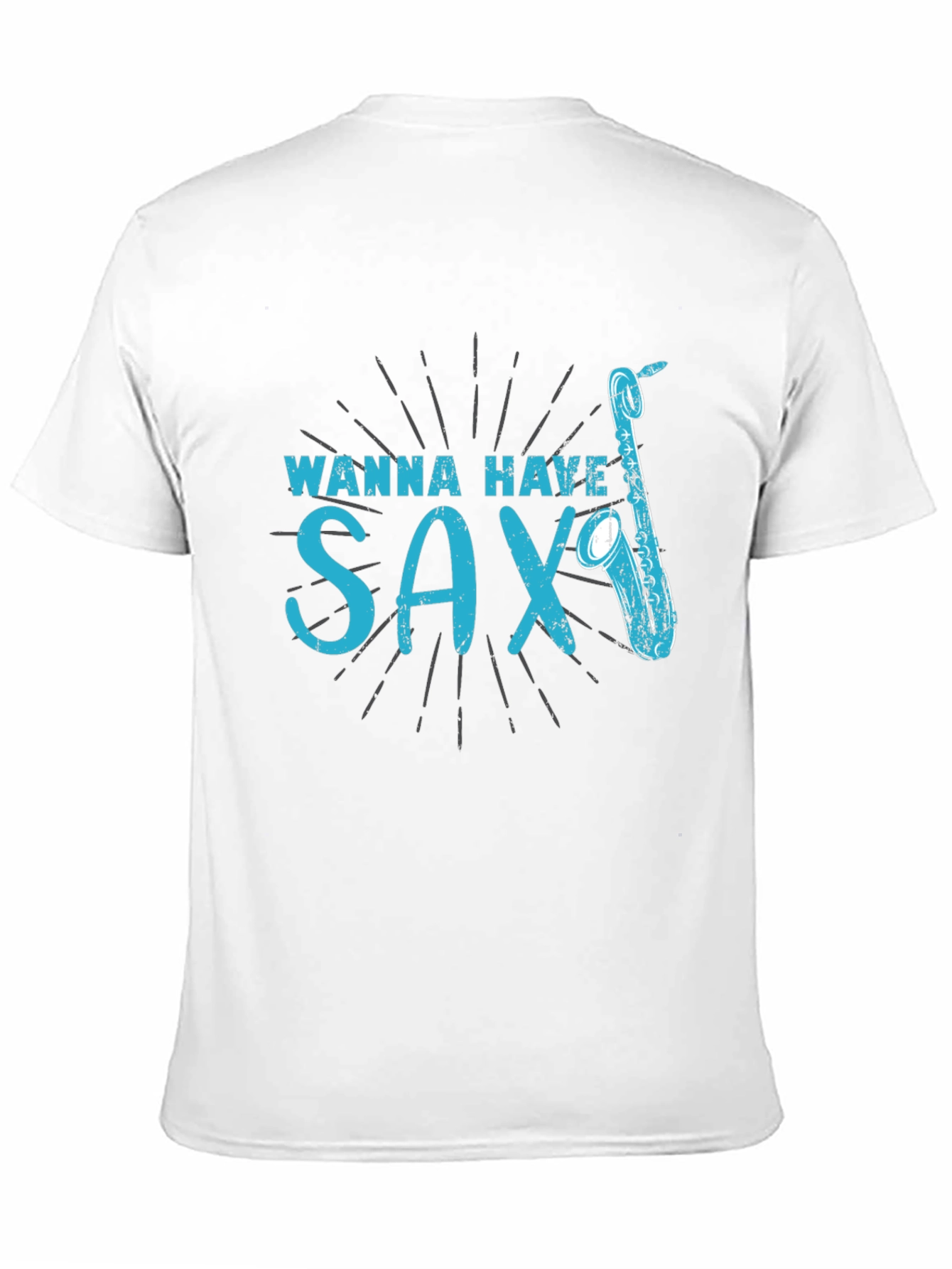 Wanna Have Sax? T-Shirt - Funny Music Tee
