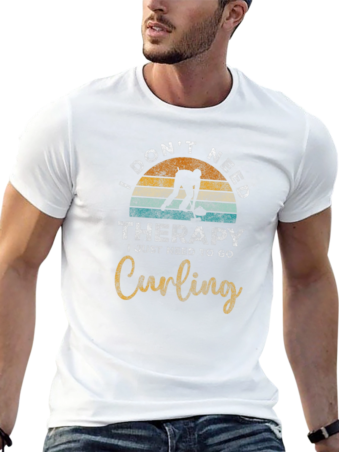 I Just Need to Go Curling Graphic Tee