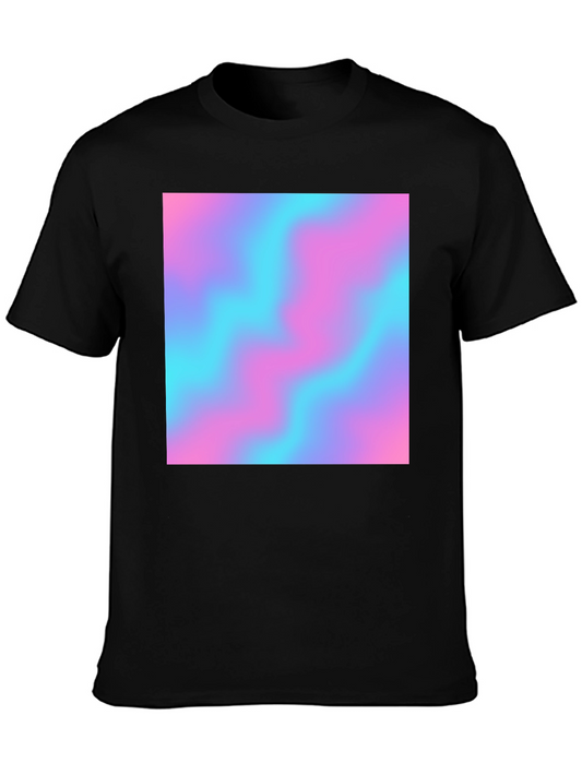 Vaporwave Aesthetic T-Shirt - Black Crew Neck