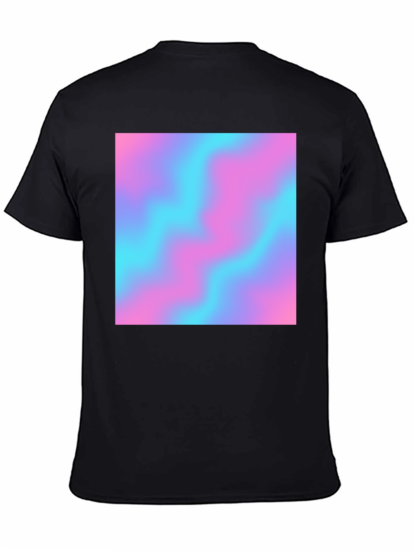 Vaporwave Aesthetic T-Shirt - Black Crew Neck