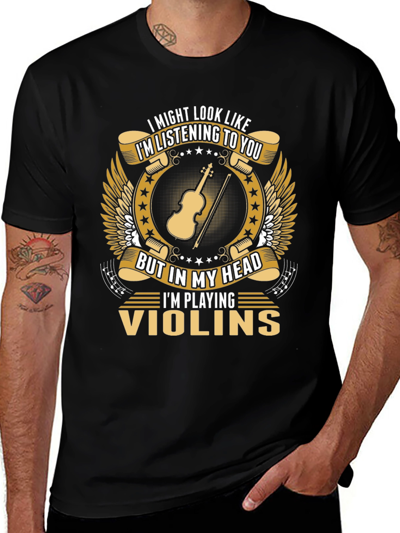 Violin Player T-Shirt: Im Playing Violins In My Head