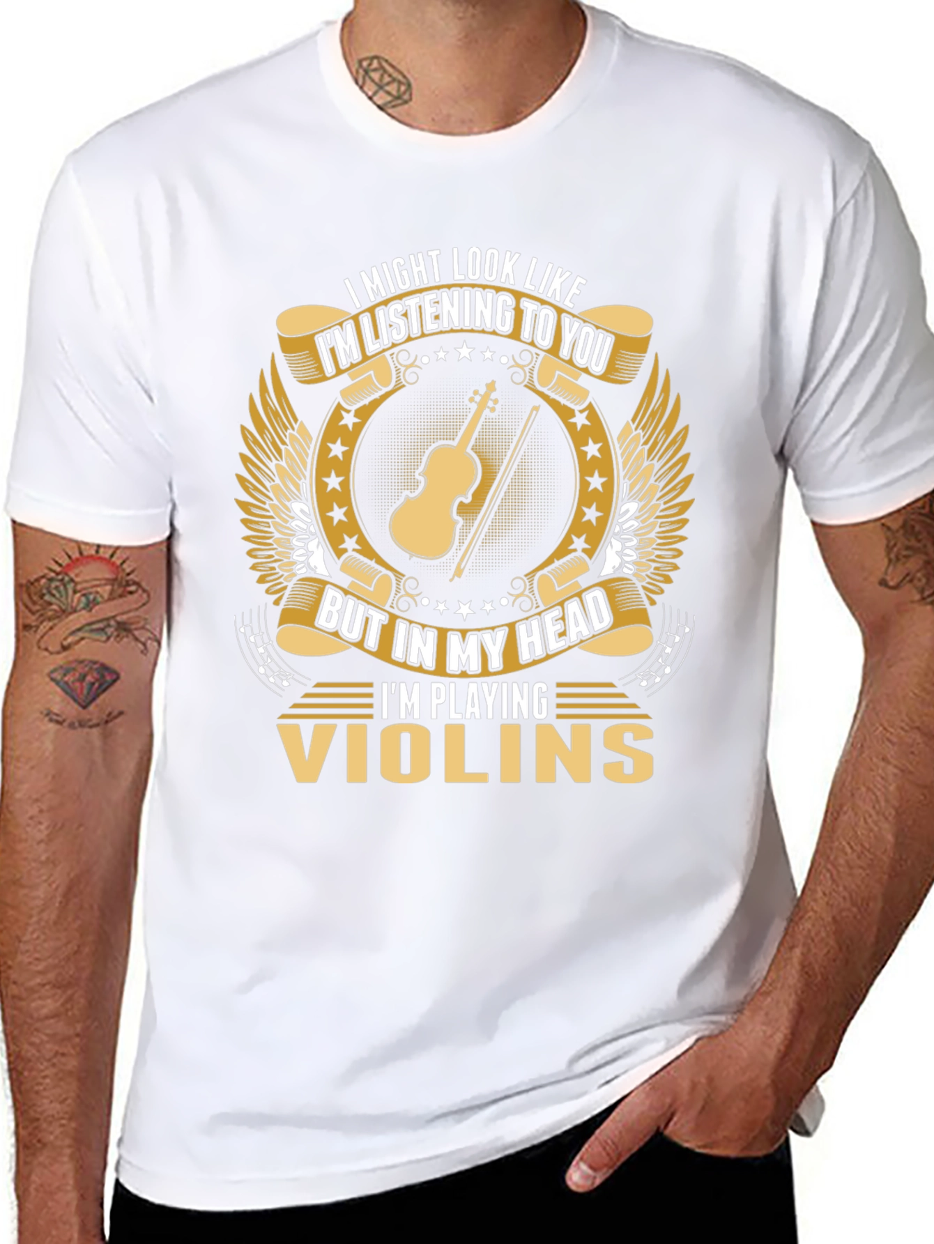 Violin Player T-Shirt: Im Playing Violins In My Head