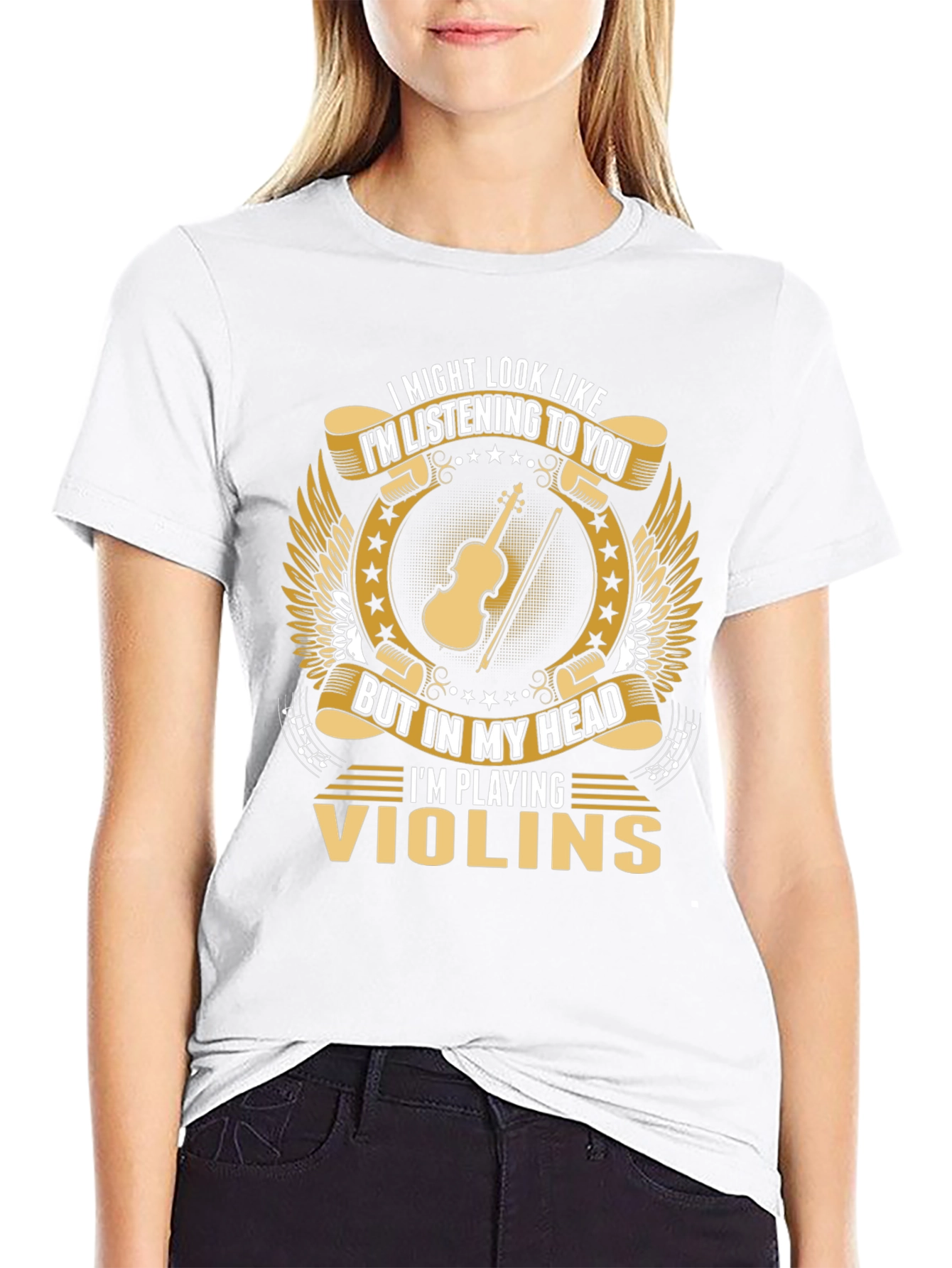 Violin Player T-Shirt: Im Playing Violins In My Head