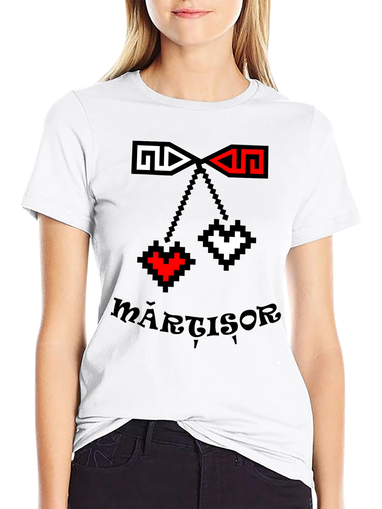 Mărțișor Pixel Art T-Shirt