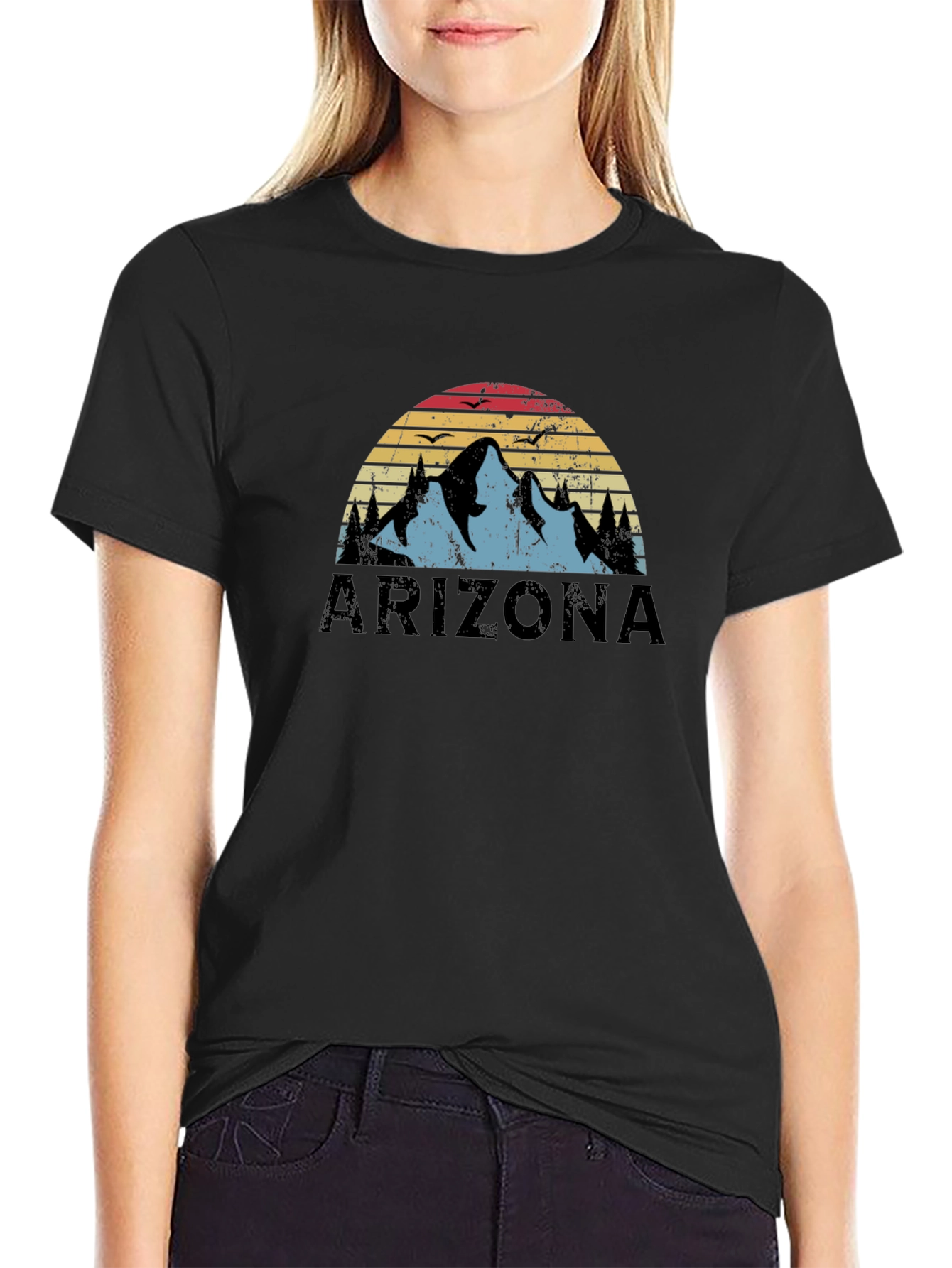 Arizona Mountain Sunset Graphic T-Shirt