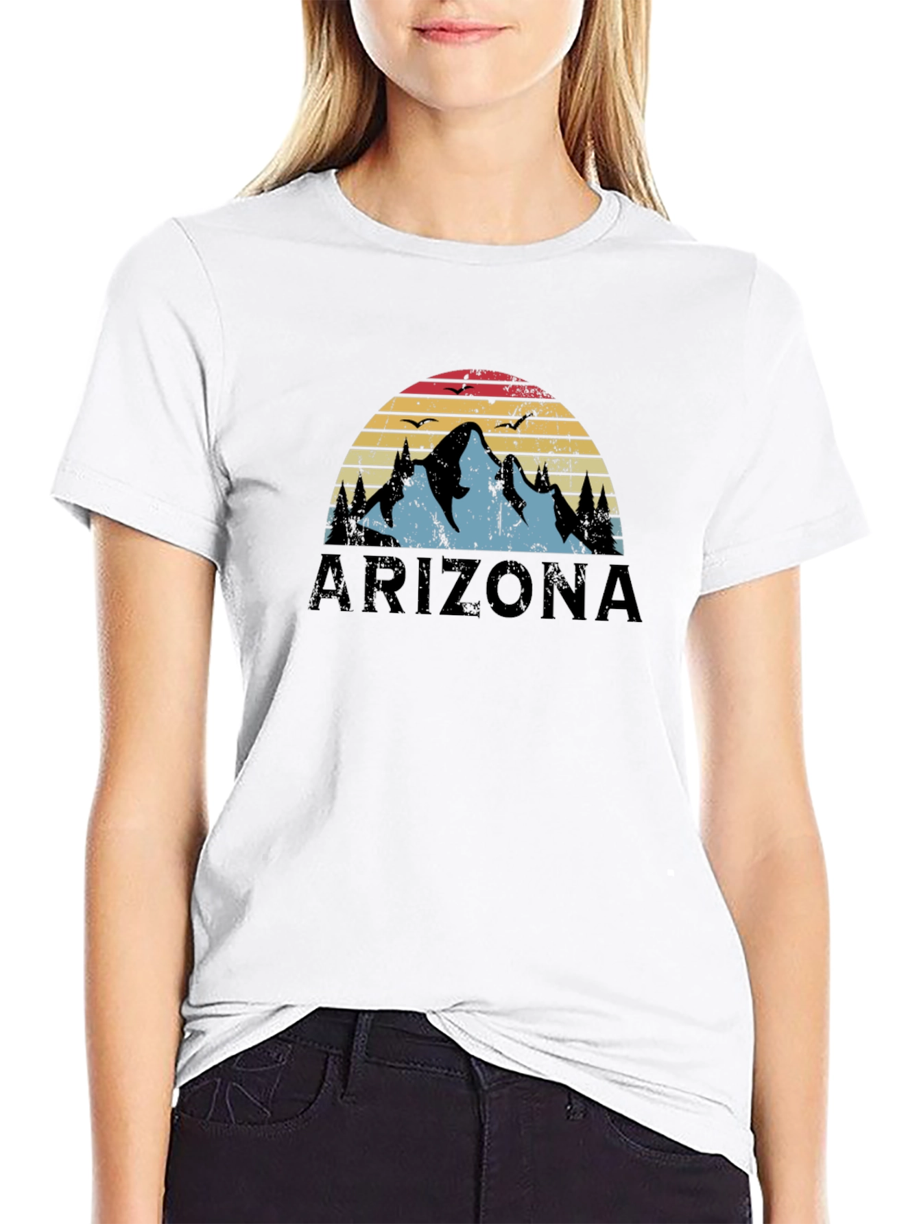 Arizona Mountain Sunset Graphic T-Shirt
