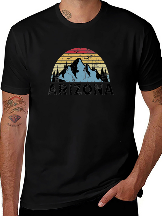 Arizona Mountain Sunset Graphic T-Shirt