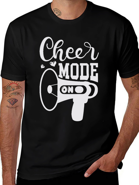 Cheer Mode On Black Graphic Tee