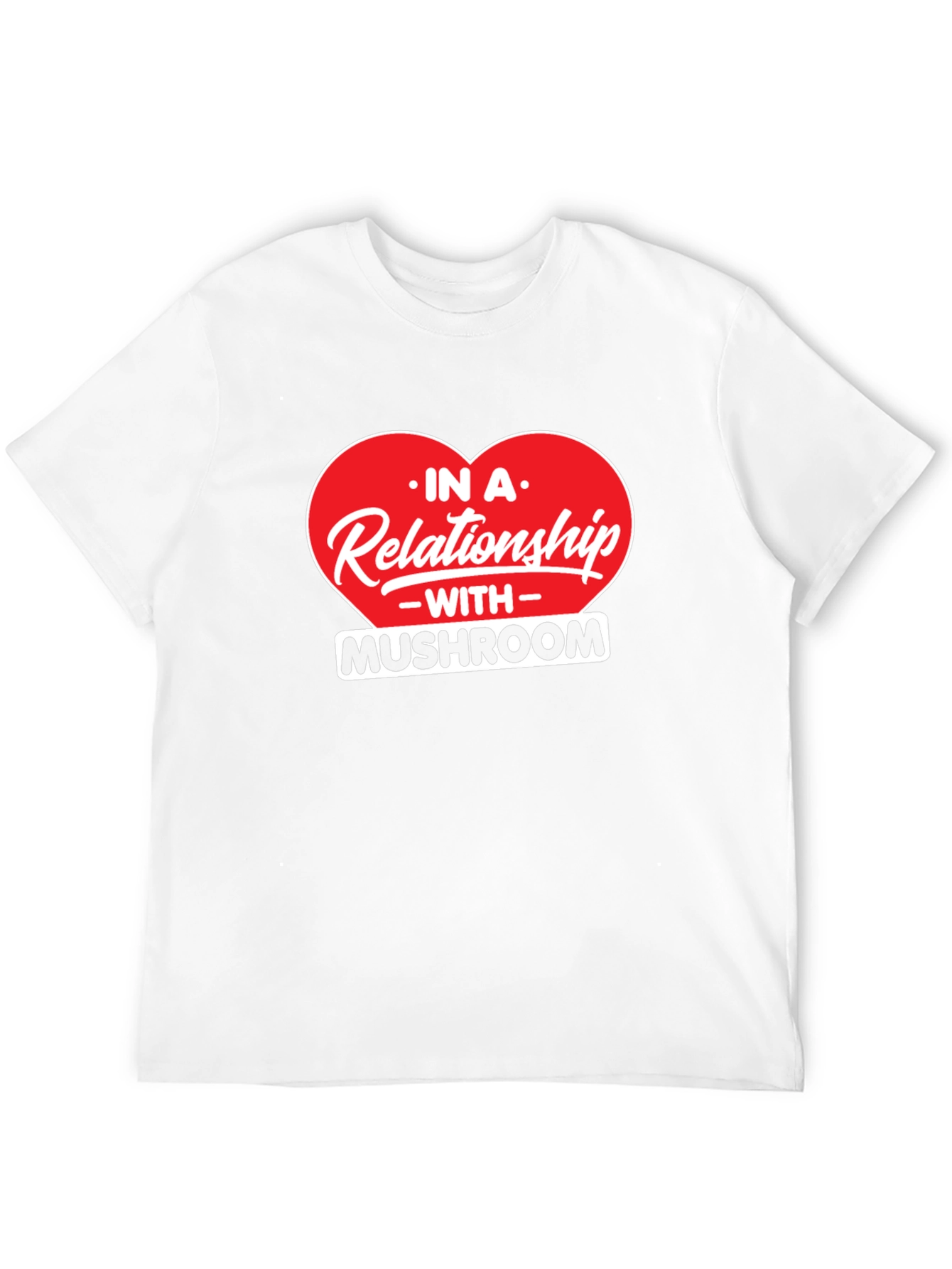 Mushroom Relationship Black T-Shirt
