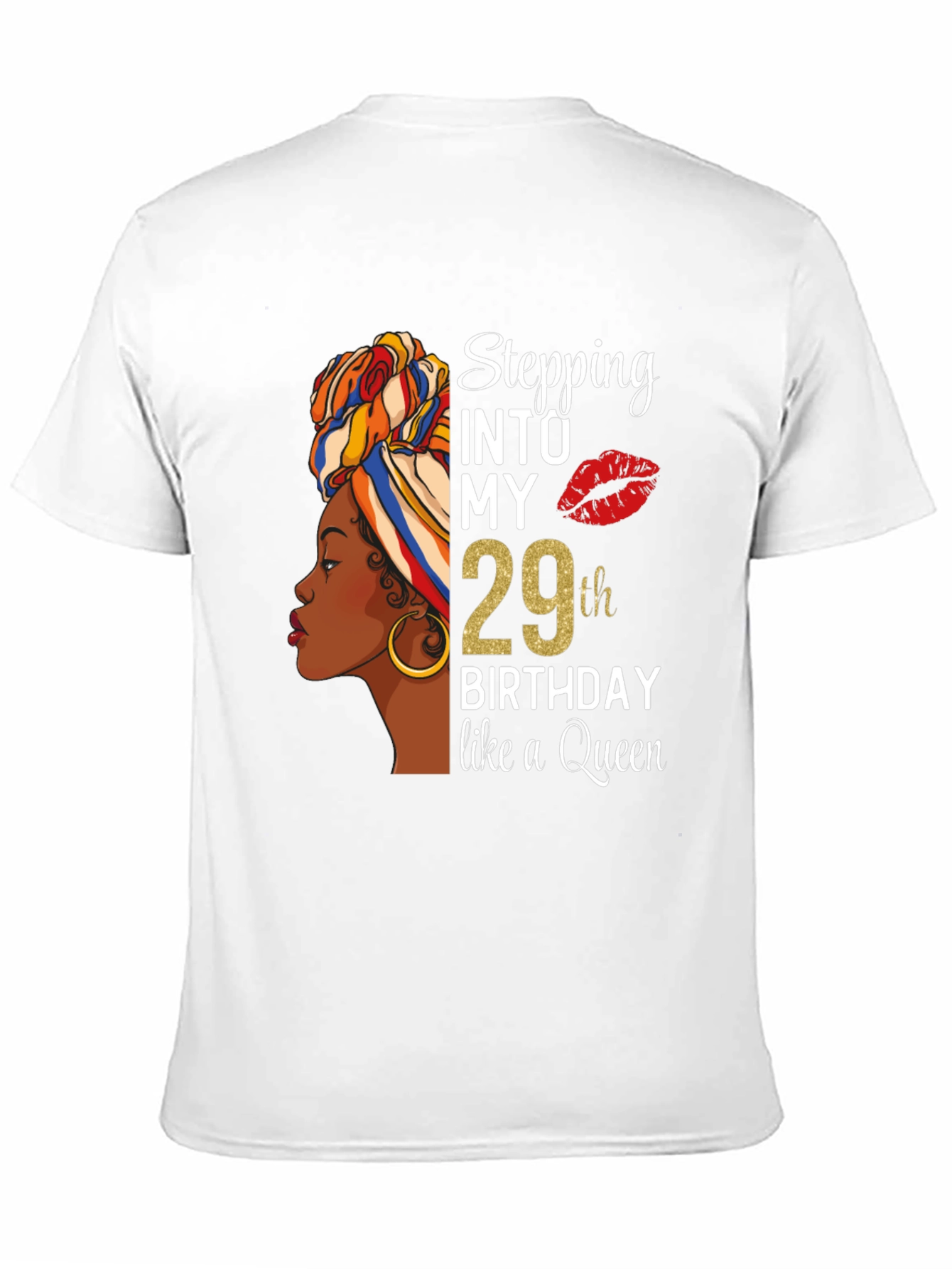 Stepping Into My 29th Birthday Queen T-Shirt
